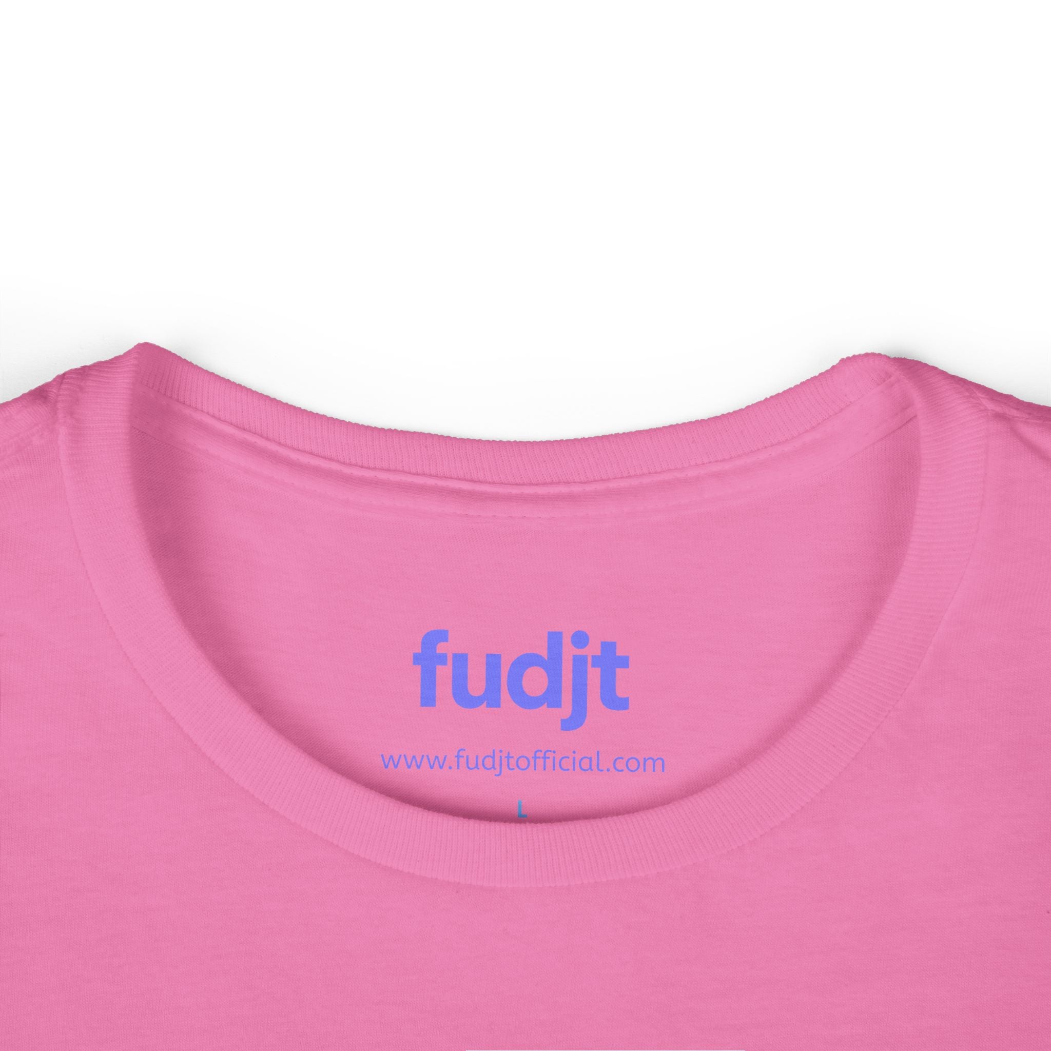 Women's Light Blue fudjt logo Comfy Stylie Tee | 12 Colors
