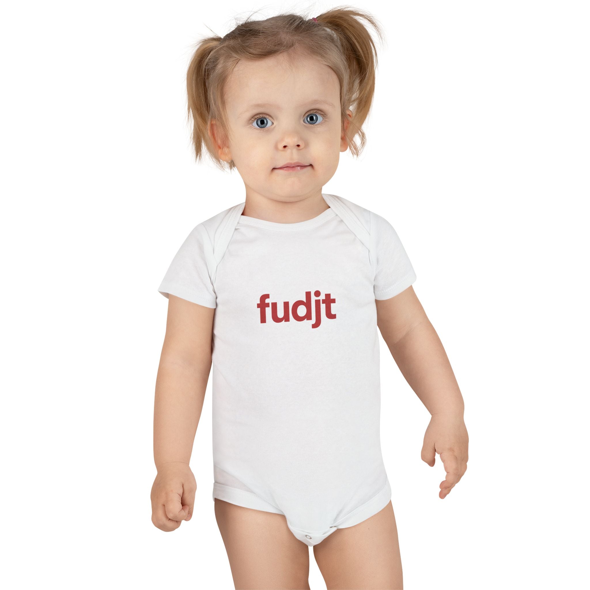 Red fudjt Logo Baby Onesie | 4 Colors