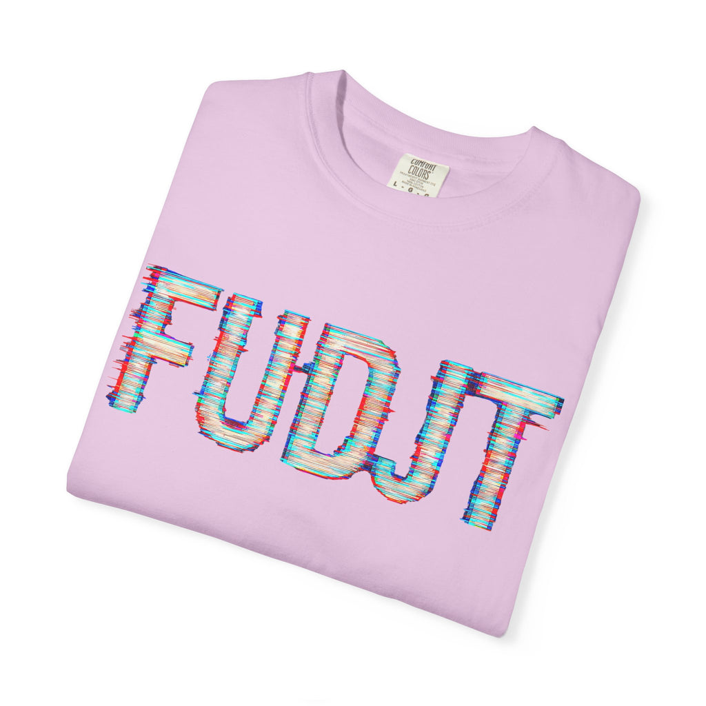FUDJT Glitch Front & No Crown Back Premium Heavyweight Tee | 15 Colors