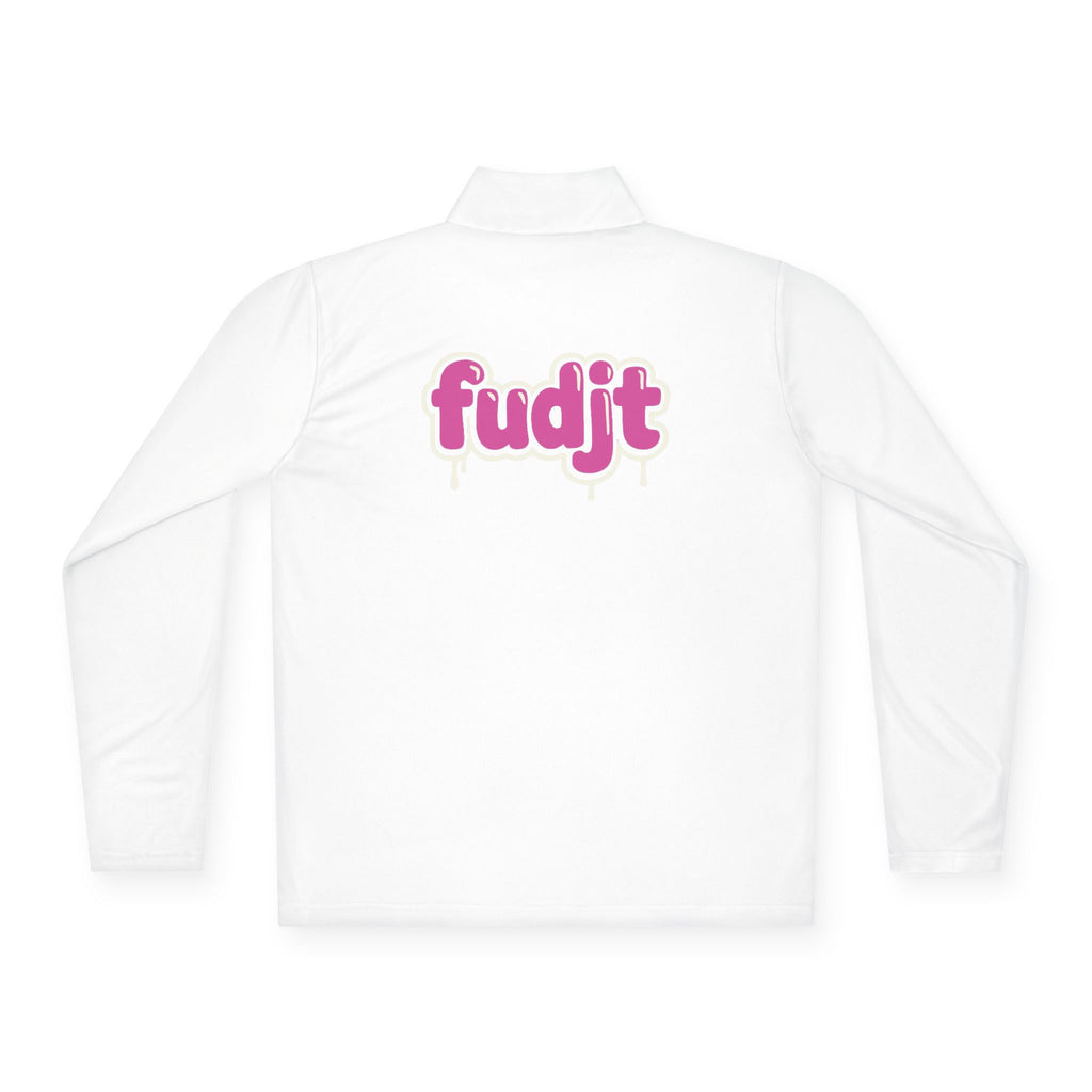 Quarter-Zip Performance Pullover | Pink Drip fudjt | Bold Backside | 7 Colors