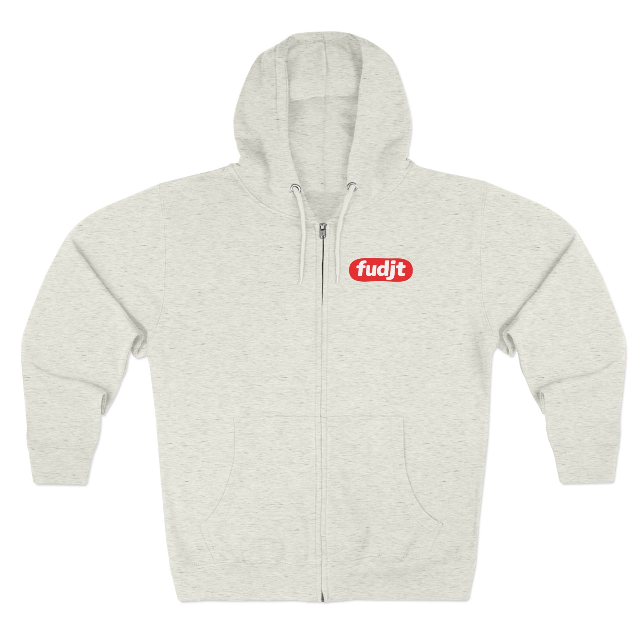 fudjt Anti-Supremacy Red Badge Zip Hoodie | Front & Back Graphic | 8 Colors