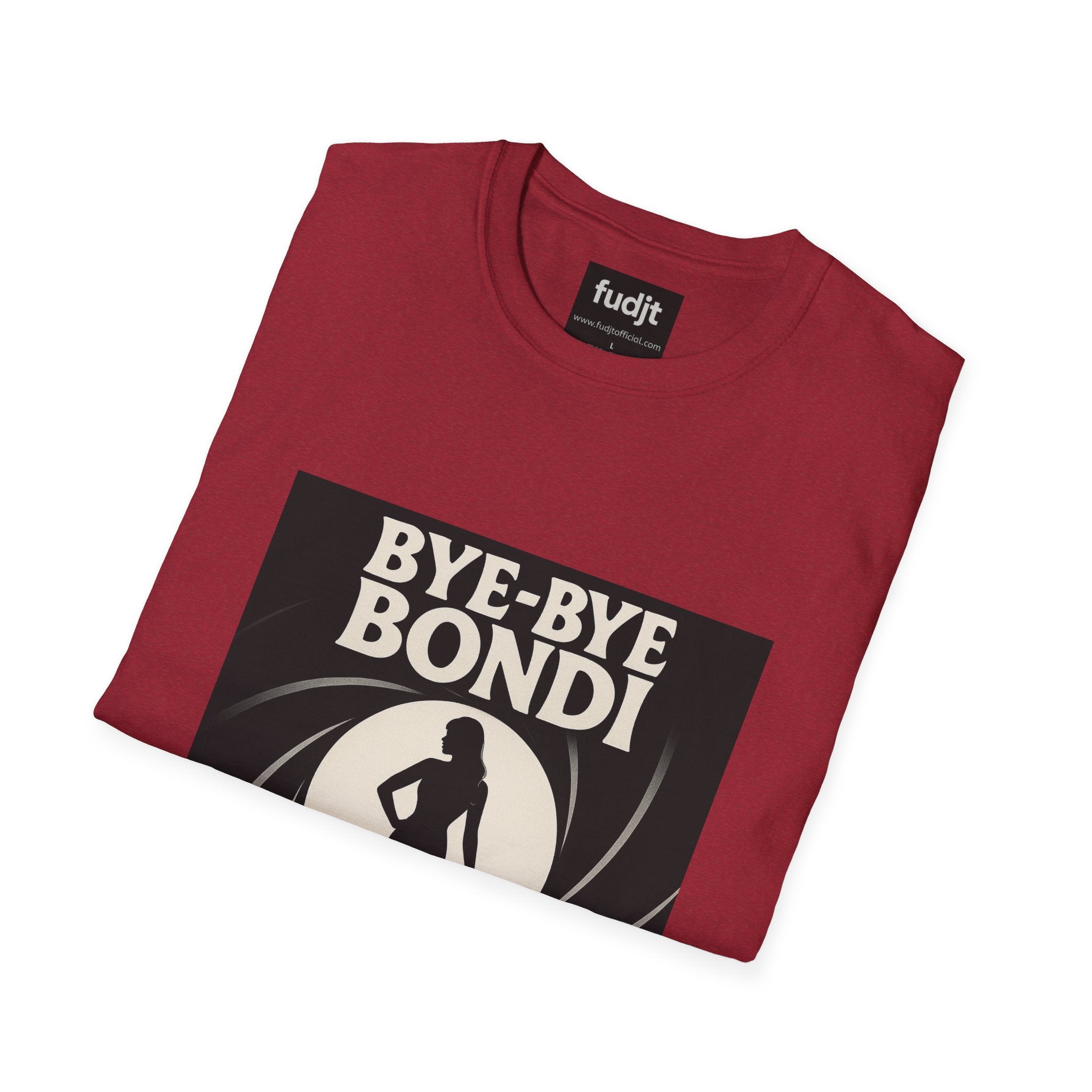 Bye-Bye Bondi | Black Smoke Screen Retro fudjt Tee | 15 Colors