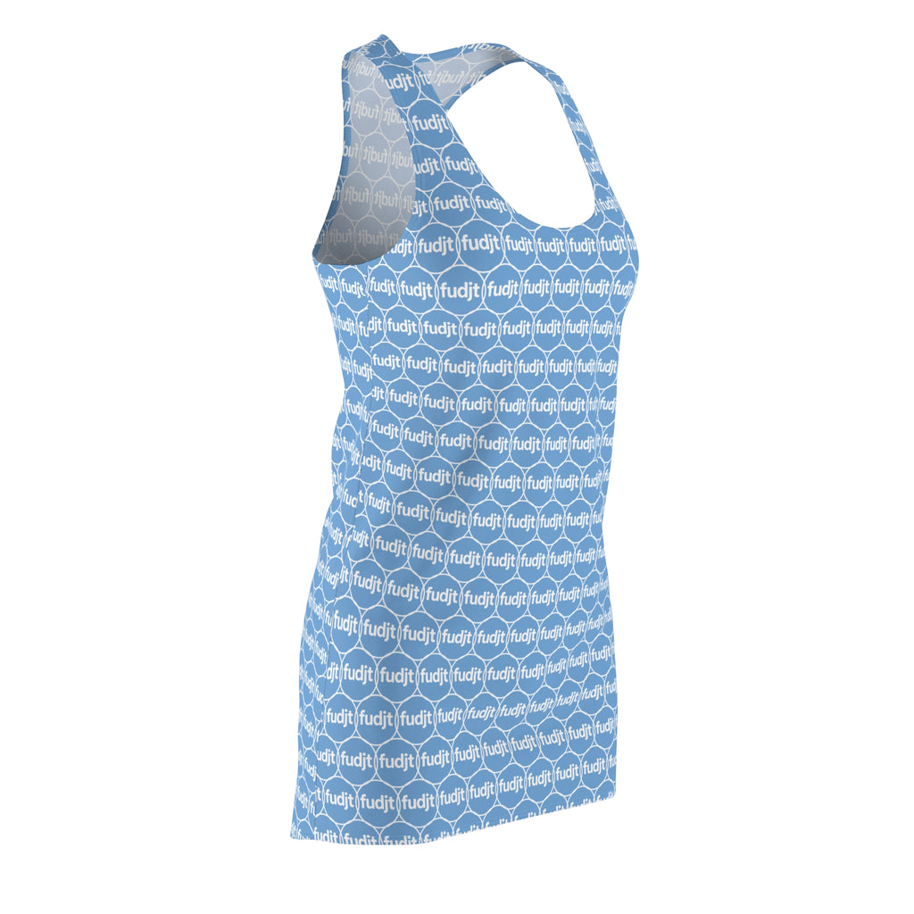 Light Blue fudjt Unbroken Chain 2.5 Chic Racerback Dress