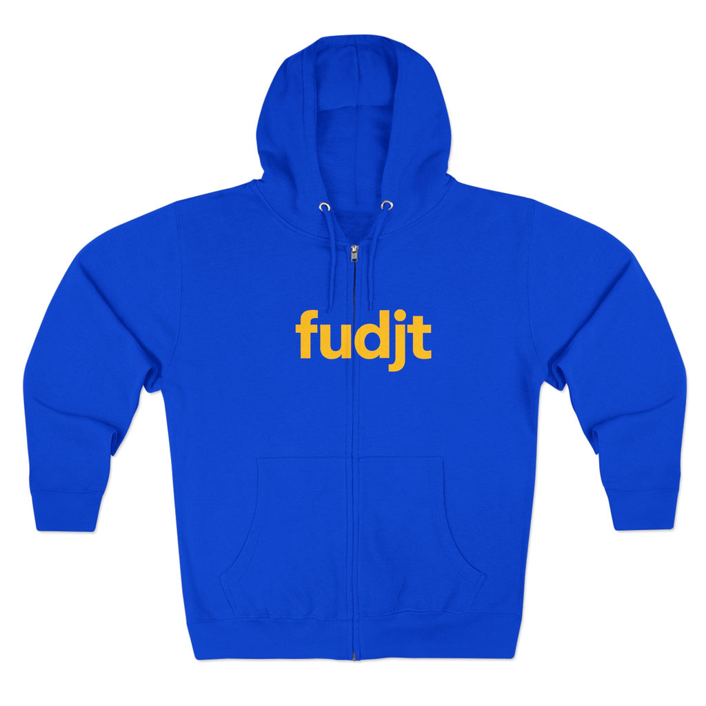 Zip Hoodie with Golden fudjt Design | Cozy Everyday Comfort | 8 Colors