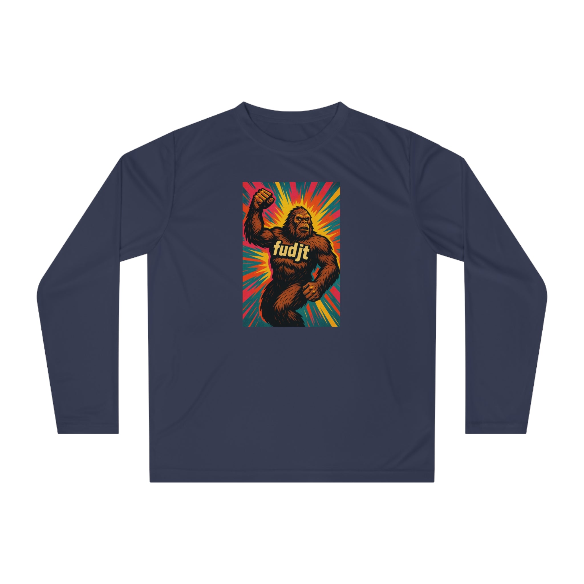 Sasquatch Salute Long Sleeve fudjt Performance Tee | 5 Colors