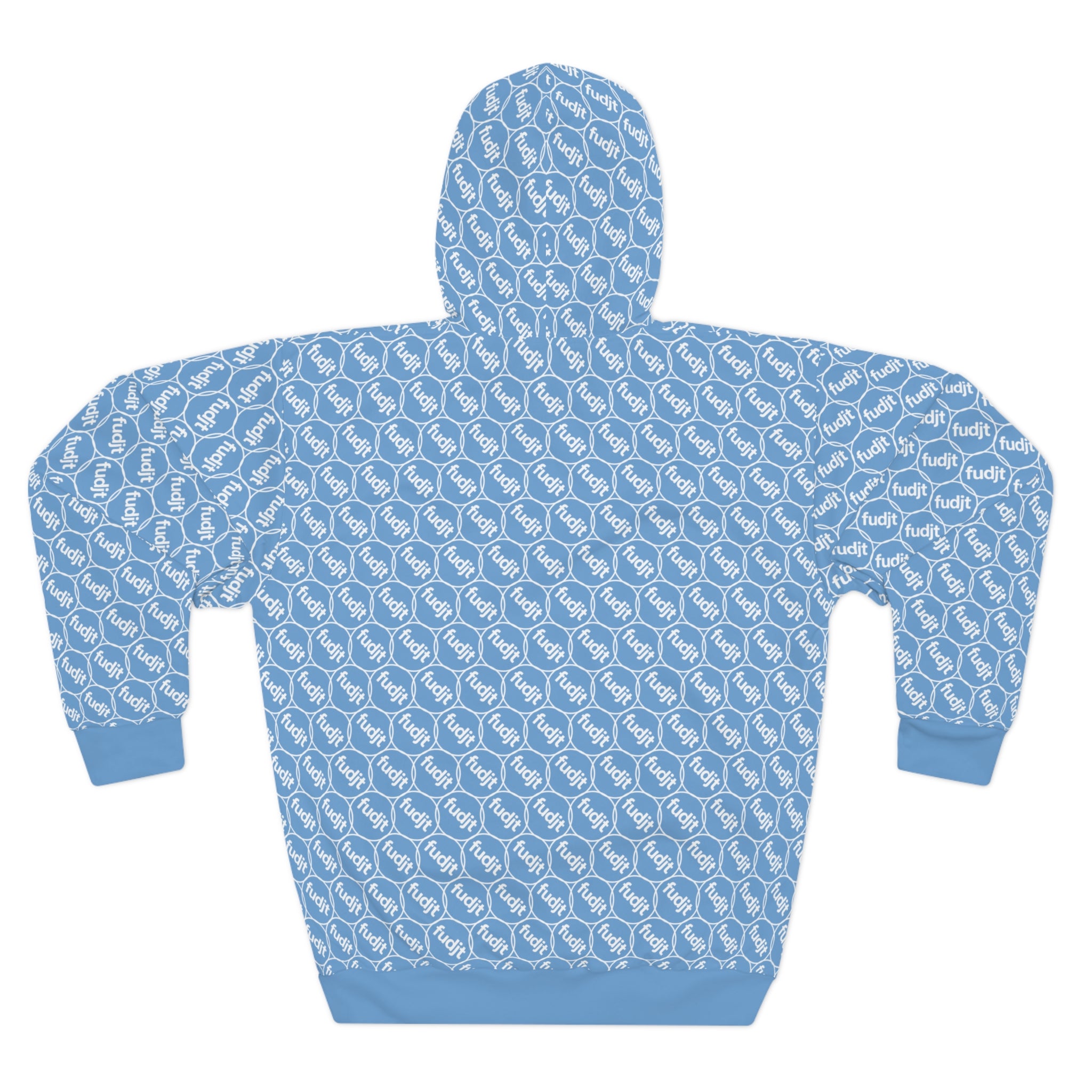 Light Blue fudjt Unbroken Chain Hoodie | All Over 2.5-45
