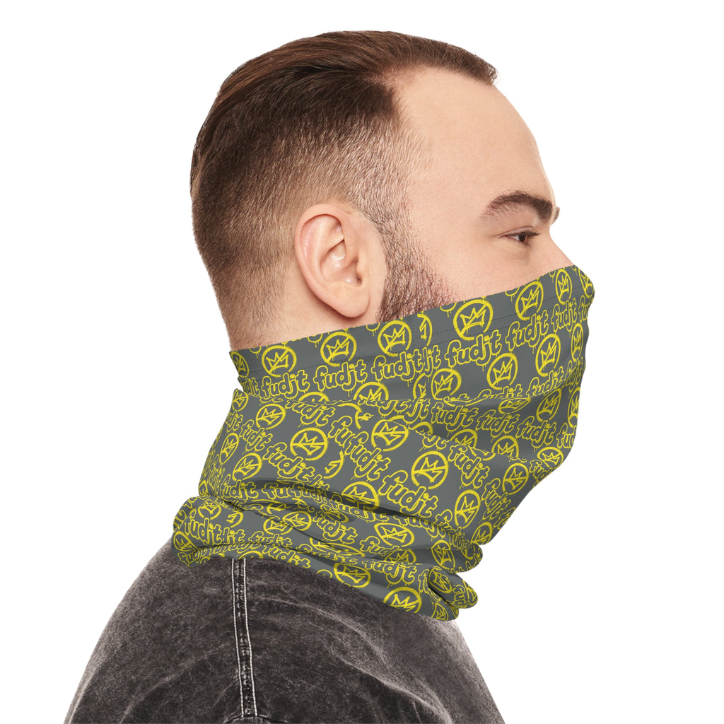 Dark Gray Golden fudjt No Kings 1.25 Neck Gaiter
