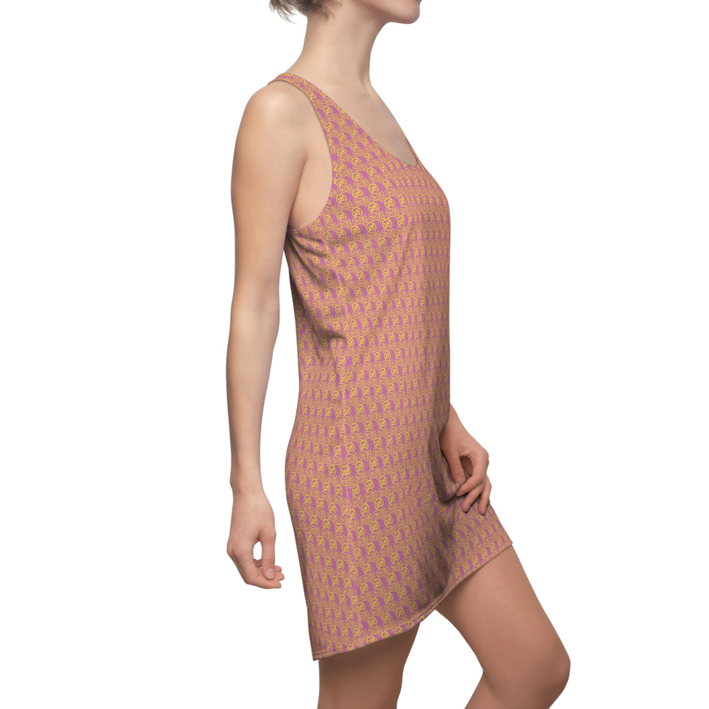 Light Pink Golden fudjt No Kings 1.25 Chic Racerback Dress