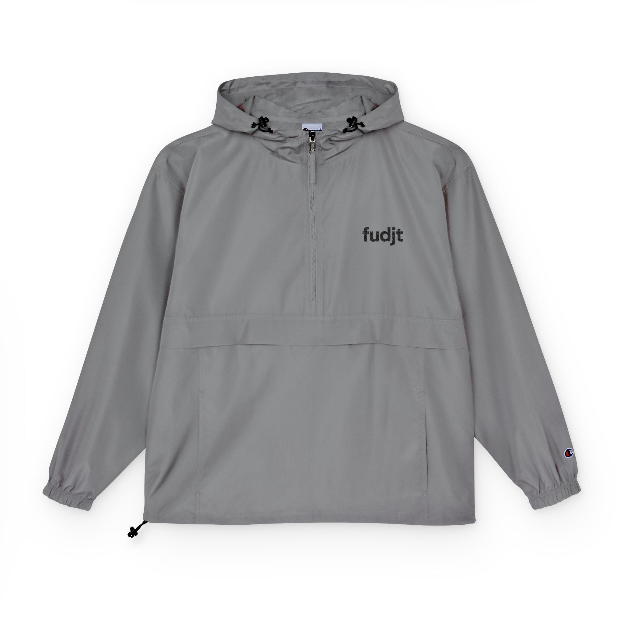 Packable Black fudjt logo Anorak Jacket - Champion Unisex Adventure Wear | 7 Colors