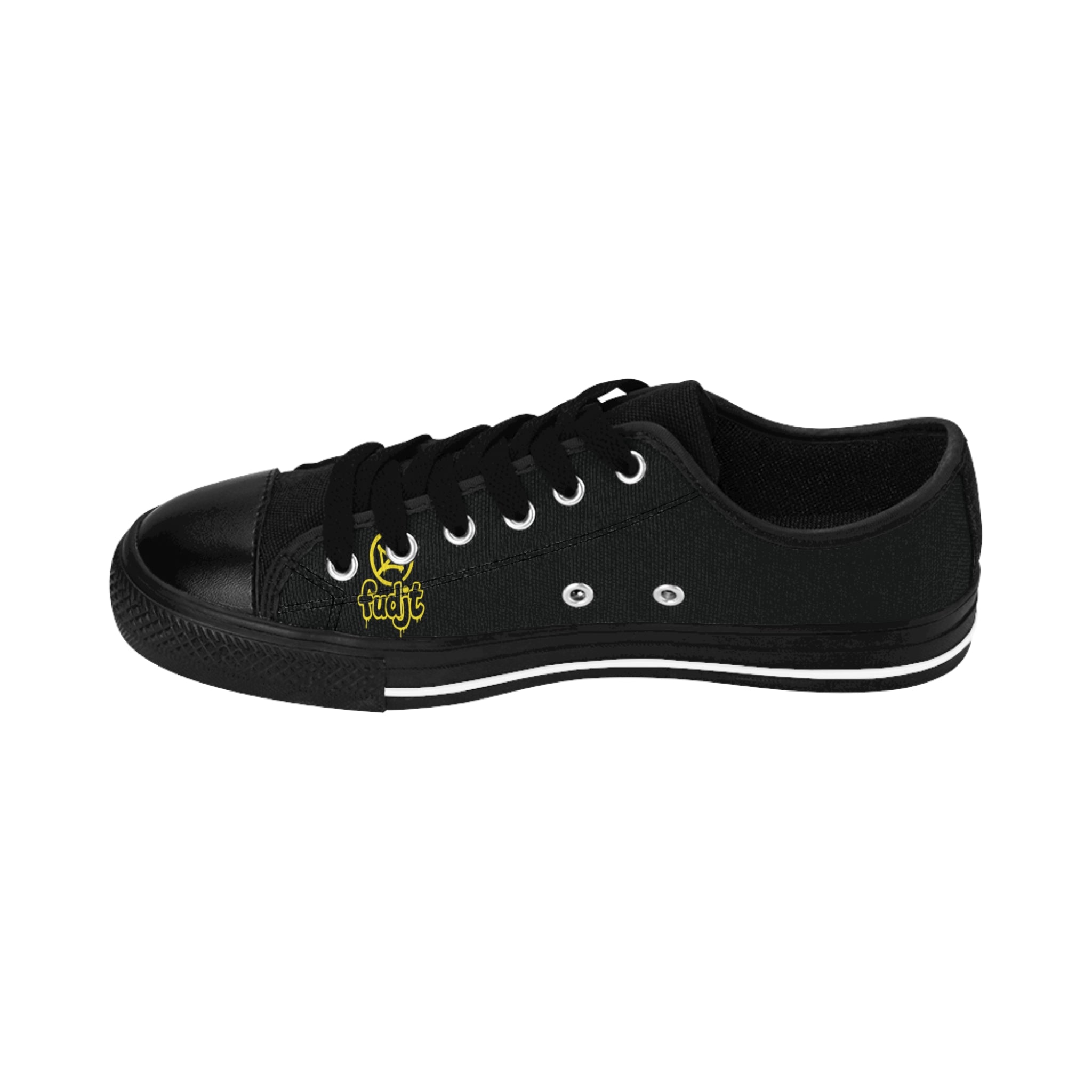 Black Golden fudjt No Kings Street Style Sneakers | Women & Girls 1.5 Low Top