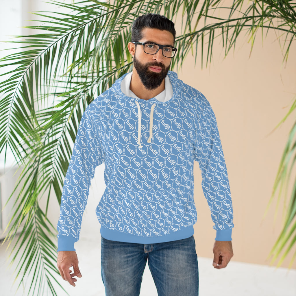 Light Blue fudjt Unbroken Chain Hoodie | All Over 2.5-45