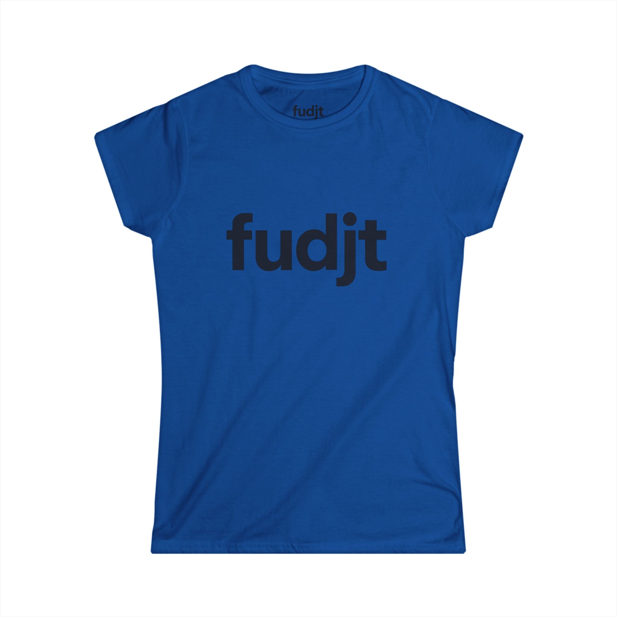 Women's Black fudjt logo Comfy Stylie Tee | 12 Colors