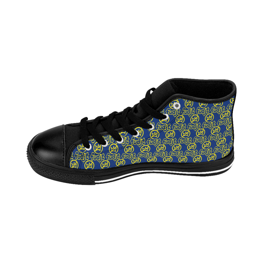 Dark Blue Golden fudjt No Kings Street Style Sneakers | Women & Girls 1 High Top