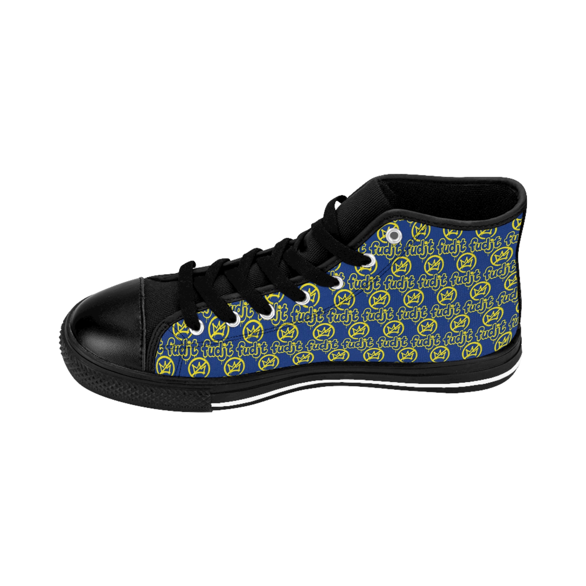 Dark Blue Golden fudjt No Kings Street Style Sneakers | Women & Girls 1 High Top