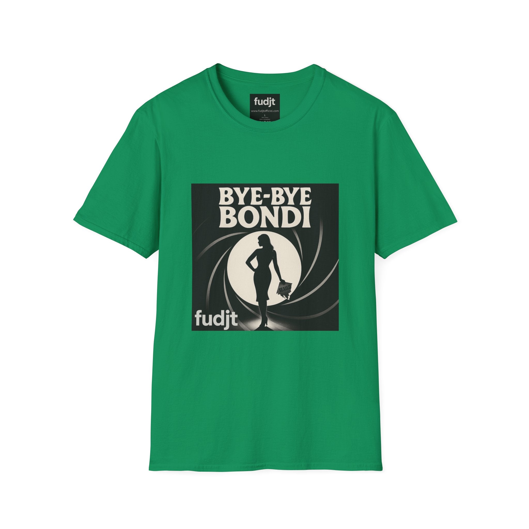 Bye-Bye Bondi | Black Smoke Screen Retro fudjt Tee | 15 Colors