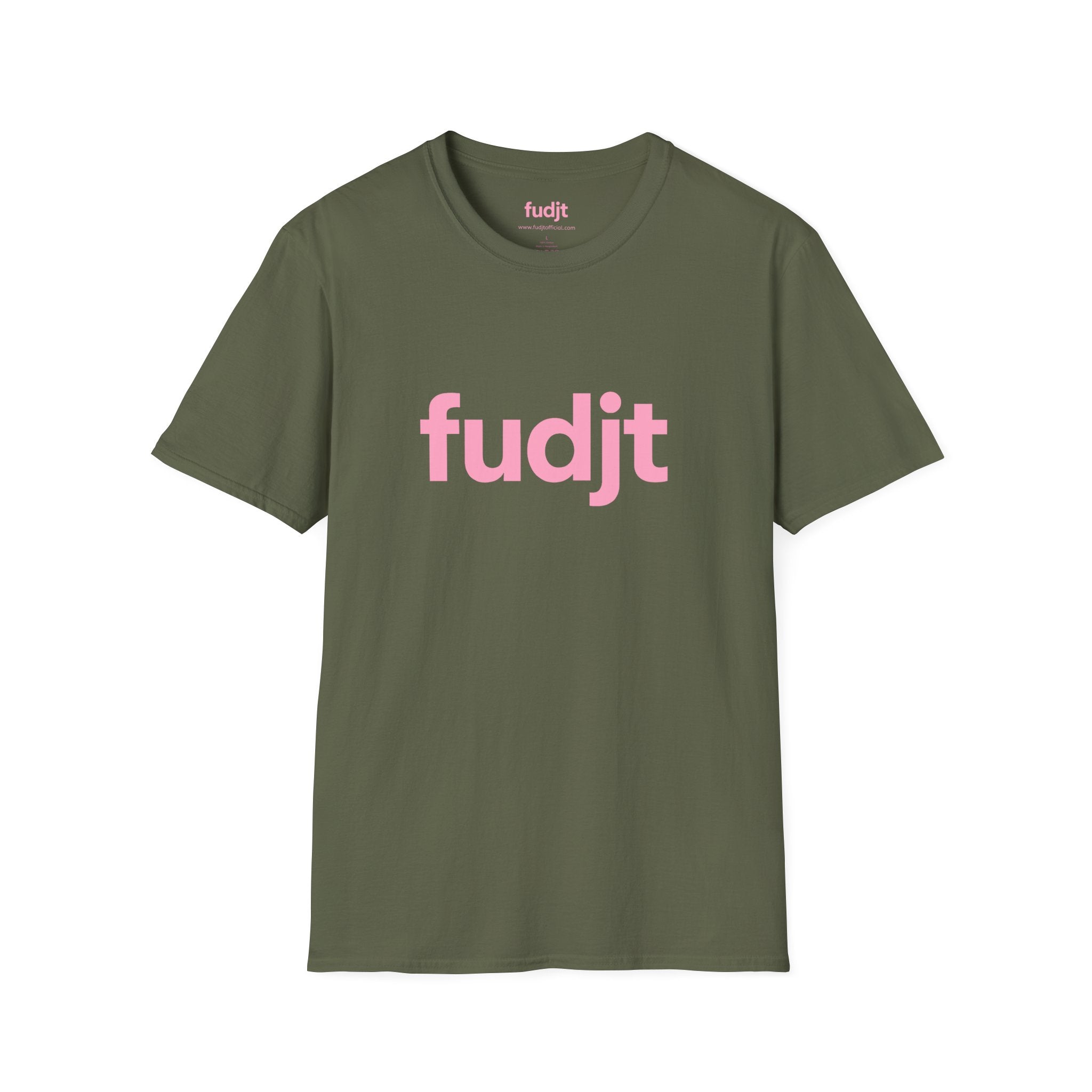fudjt Everyday Style Pink logo Tee | 15 Colors