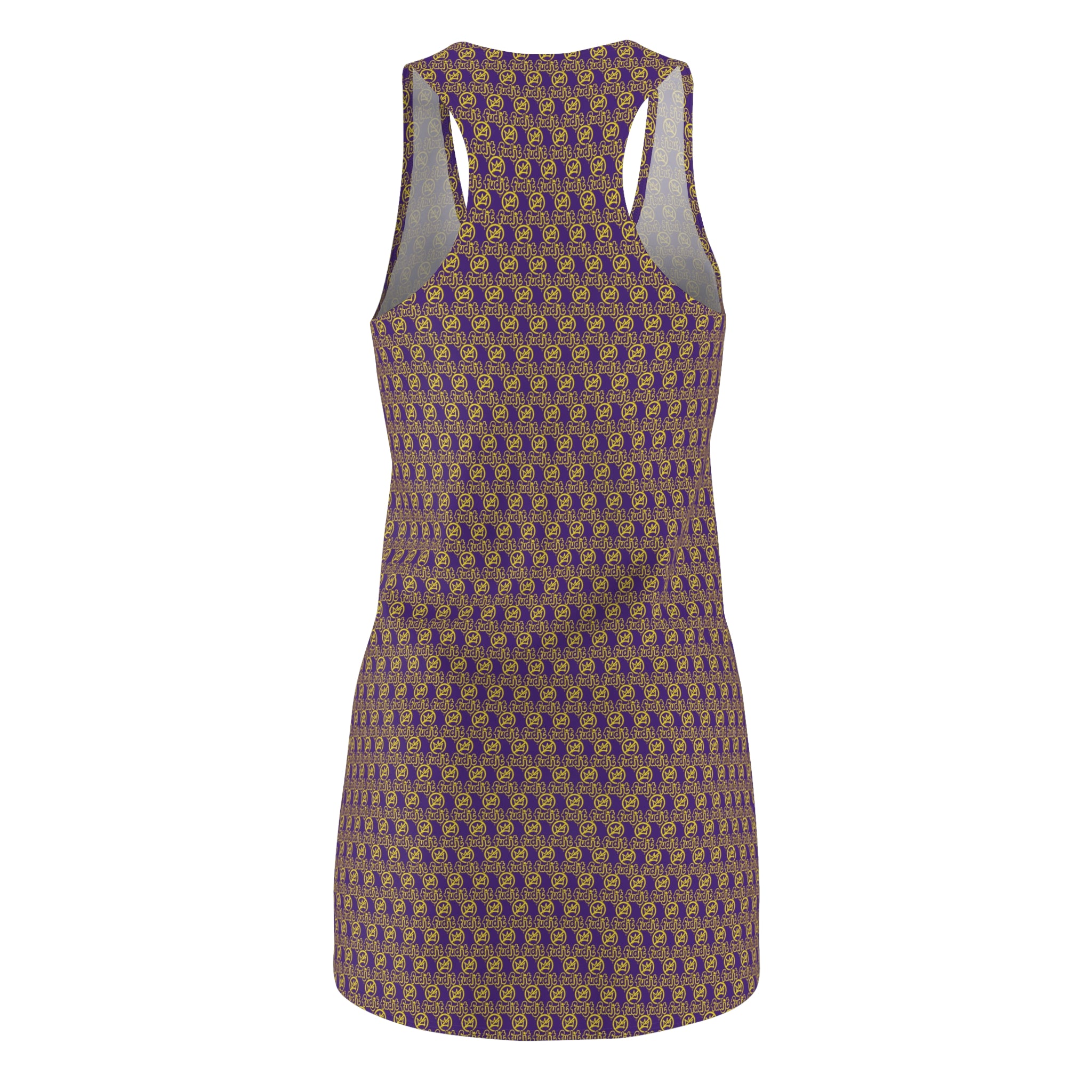 Purple Golden fudjt No Kings 1.25 Chic Racerback Dress