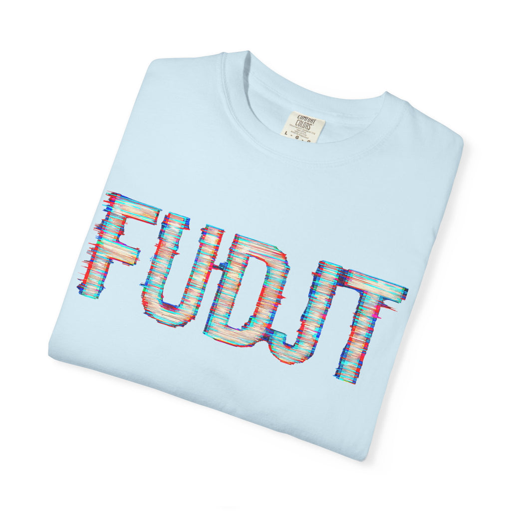 FUDJT Glitch Front & No Crown Back Premium Heavyweight Tee | 15 Colors
