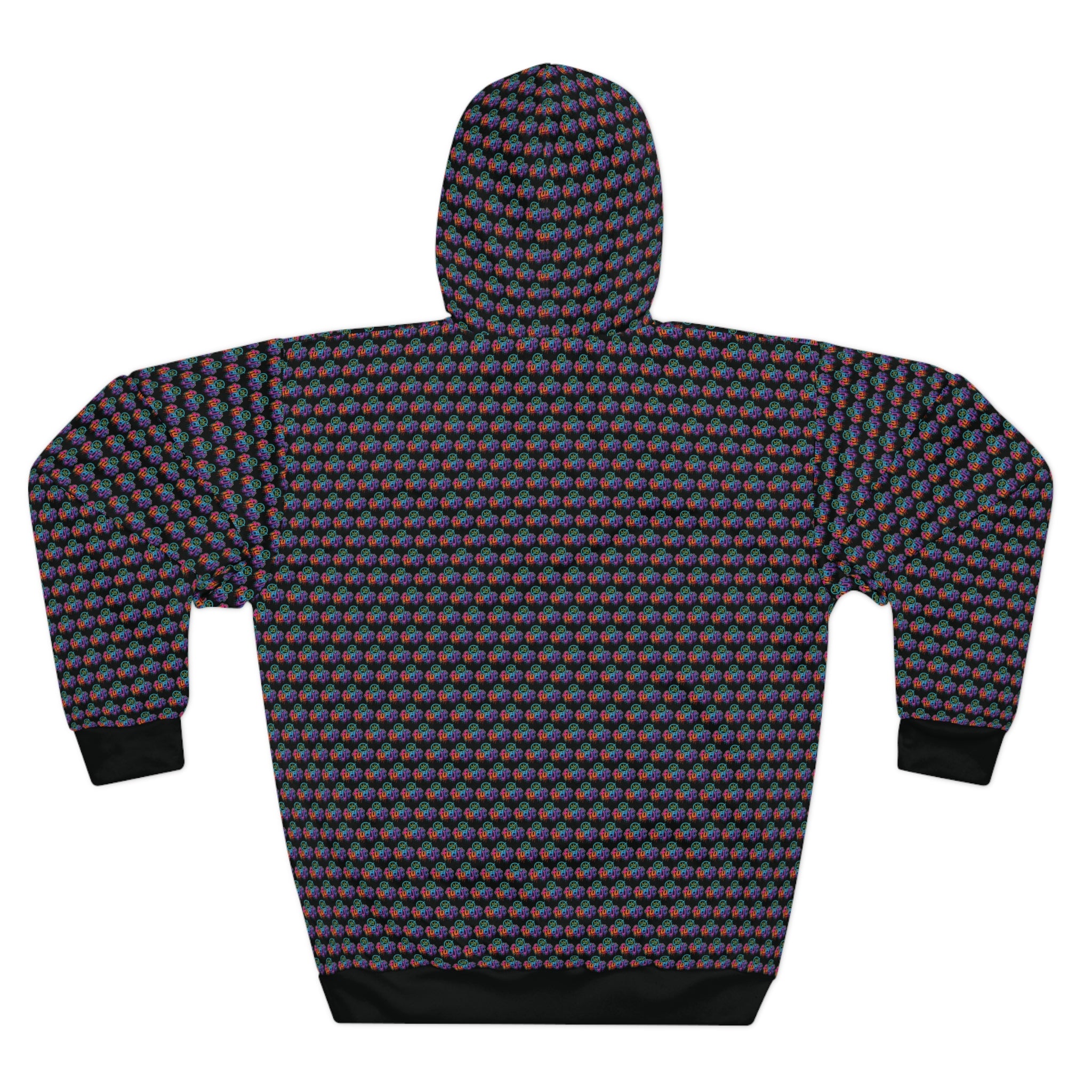fudjt No Kings Clown Town Hoodie | All Over Black v2-1