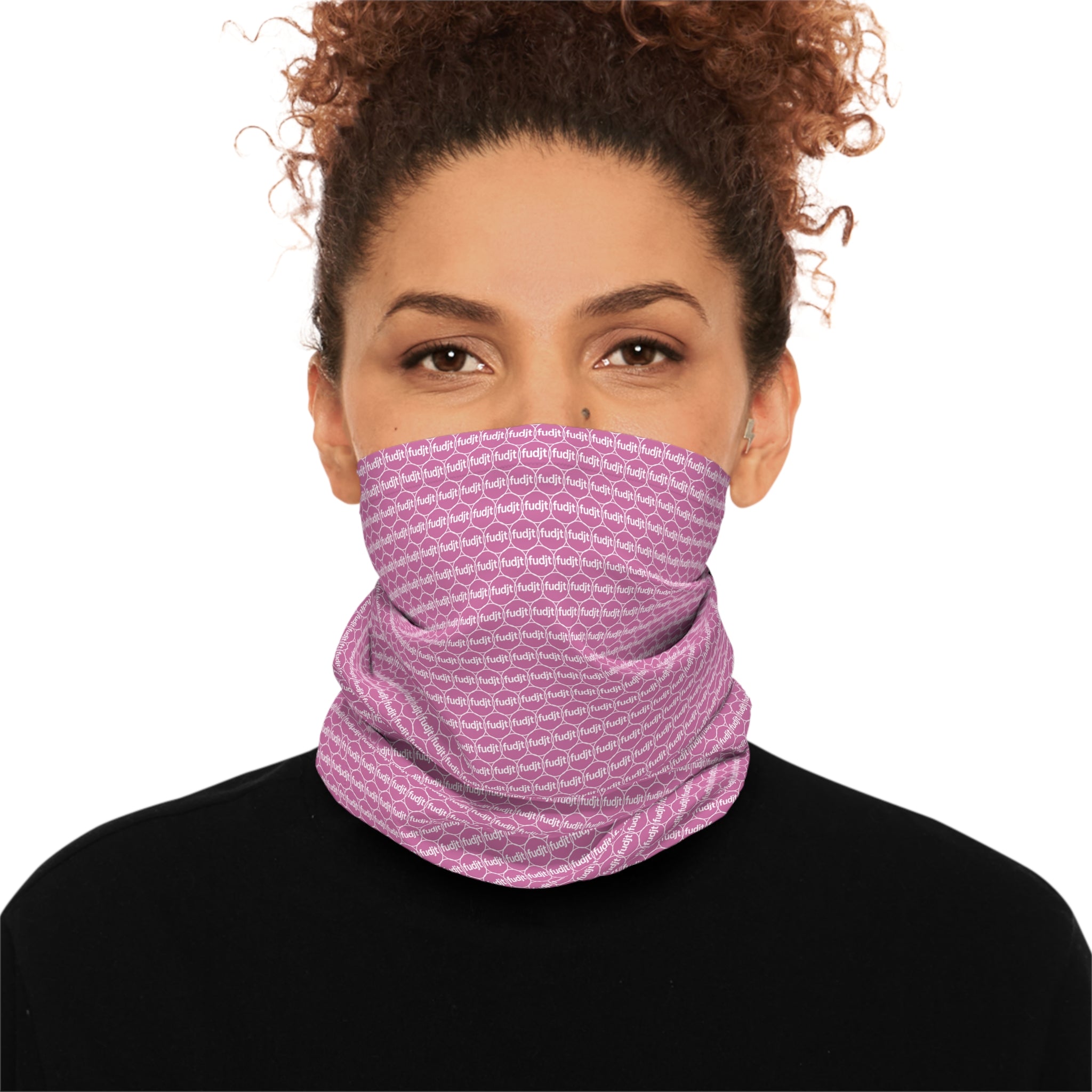 Light Pink fudjt Unbroken Chain .5 Neck Gaiter