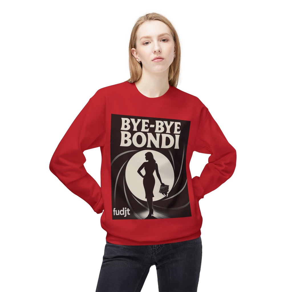 BYE-BYE BONDI | Black Smoke Screen Retro Fudjt Crewneck Sweatshirt | 14 Colors