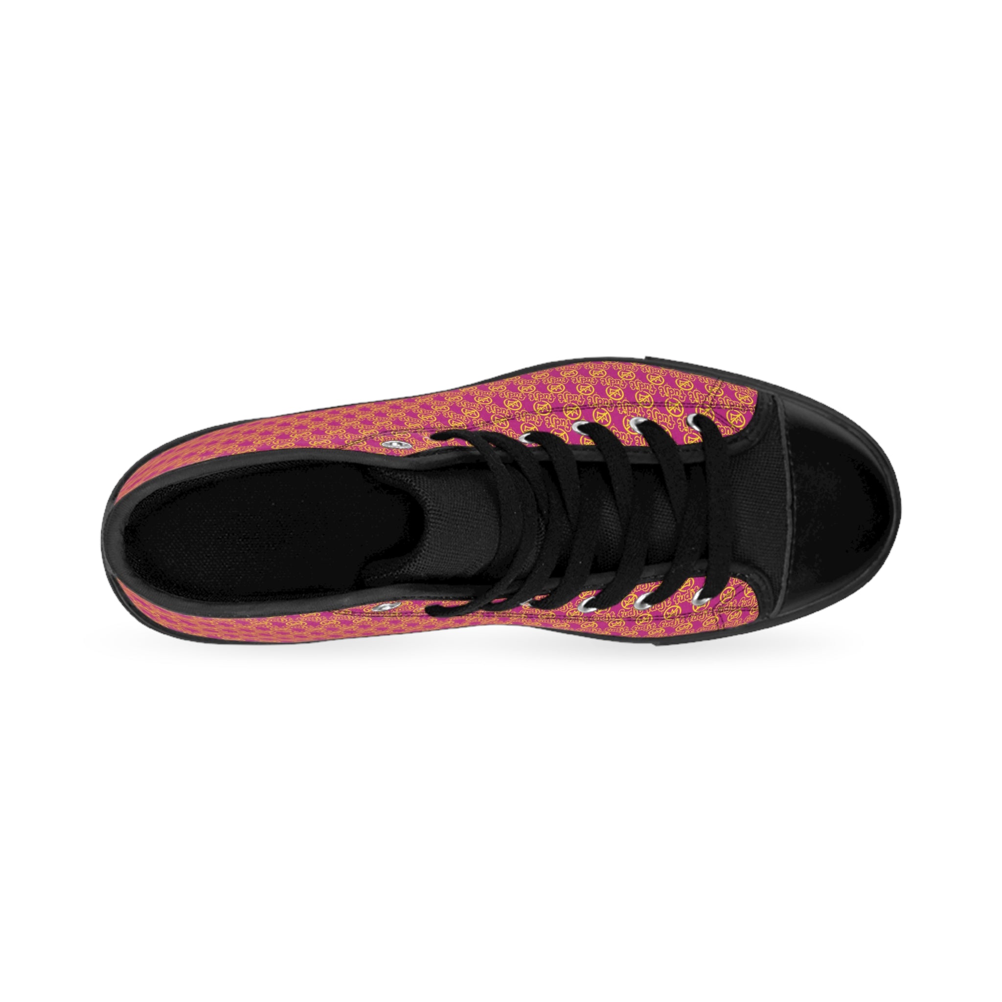 Pink Golden fudjt No Kings Street Style Sneakers | Women & Girls .5 High Top
