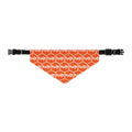 Orange fudjt Unbroken Chain 1.25  Bandana Collar for Dogs, Cats & More | 4 Sizes