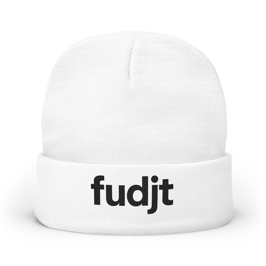 Stylish & Cozy fudjt Knit Beanie | Black Embroidery | 2 Colors