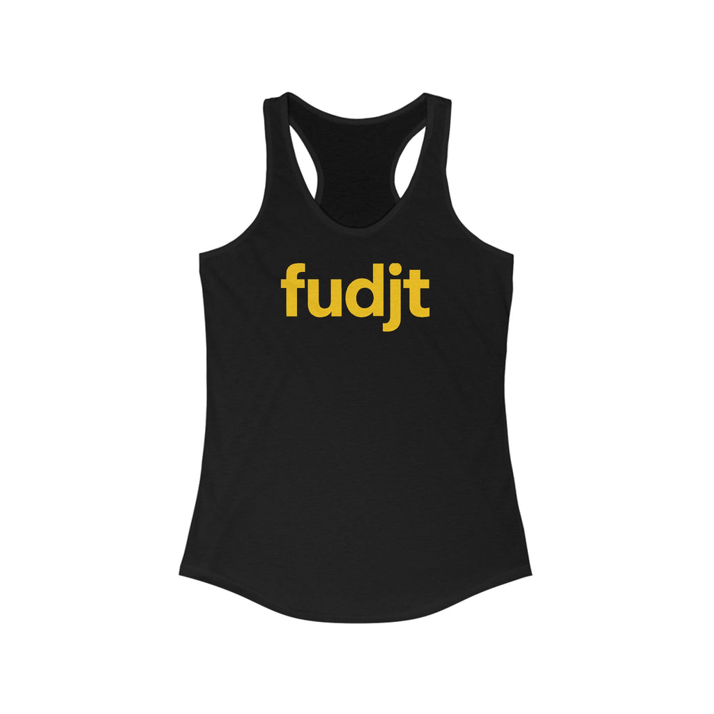 Gold fudjt logo Women's Racerback Tank, Perfect Relaxed Fit | 5 Colors