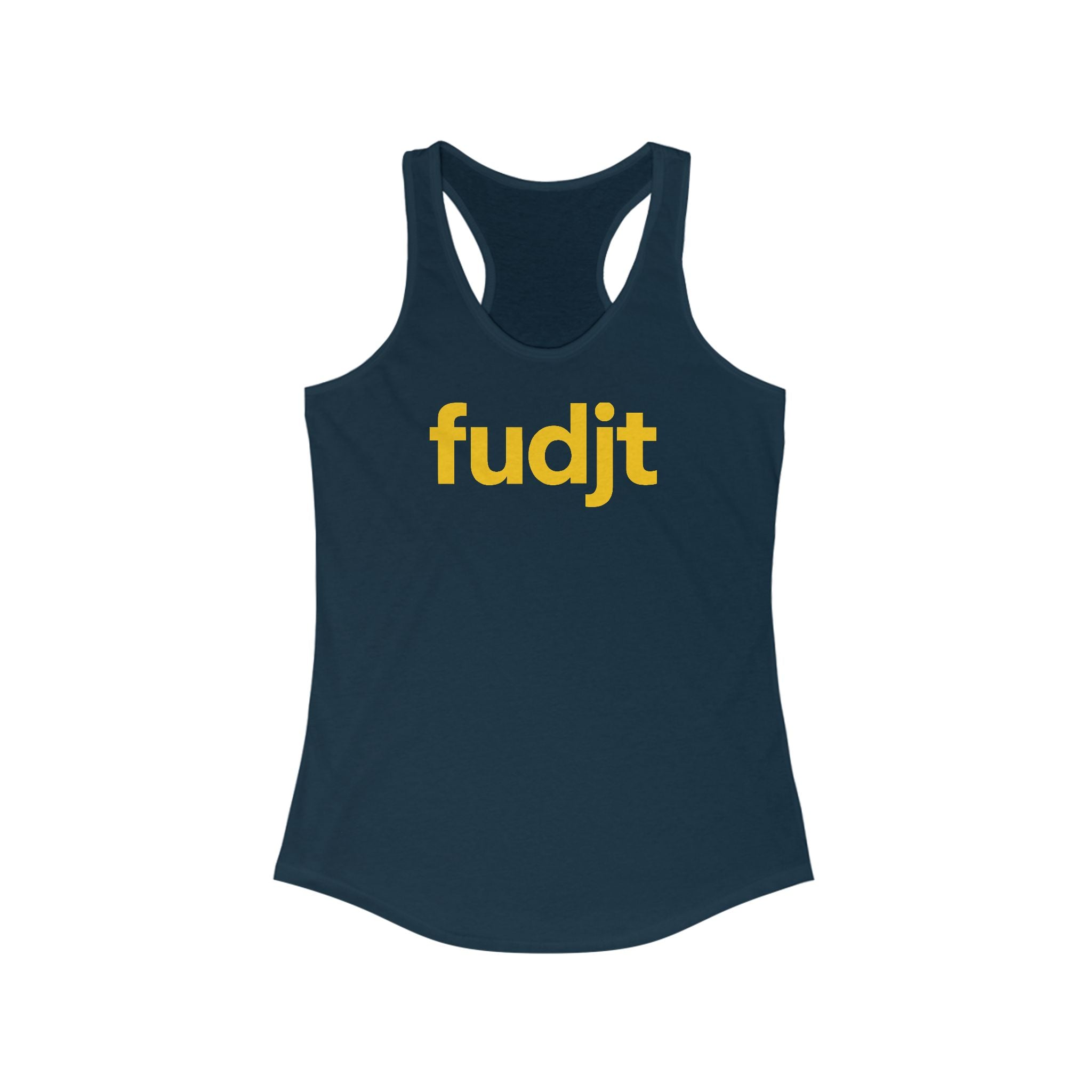 Gold fudjt logo Women's Racerback Tank, Perfect Relaxed Fit | 5 Colors