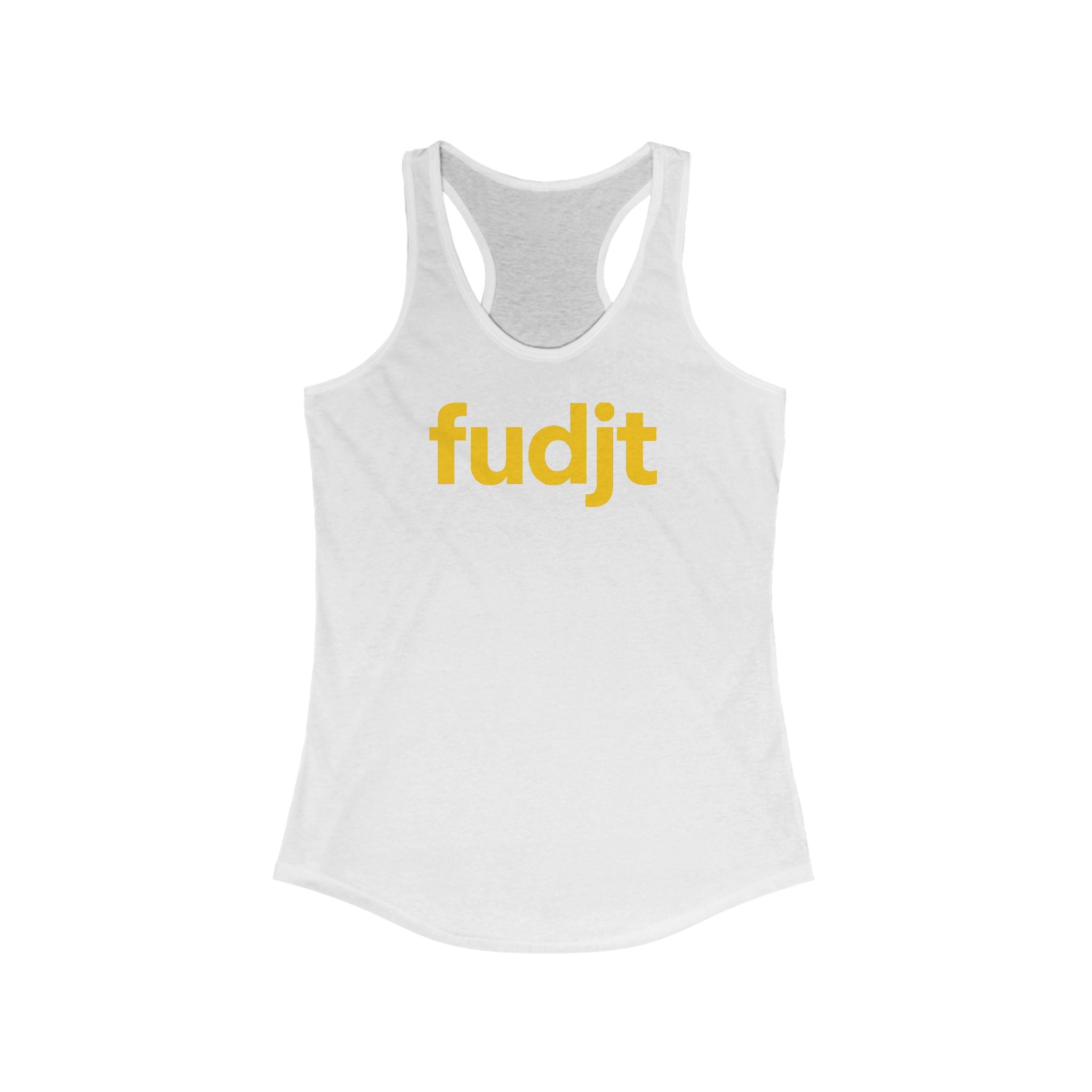Gold fudjt logo Women's Racerback Tank, Perfect Relaxed Fit | 5 Colors