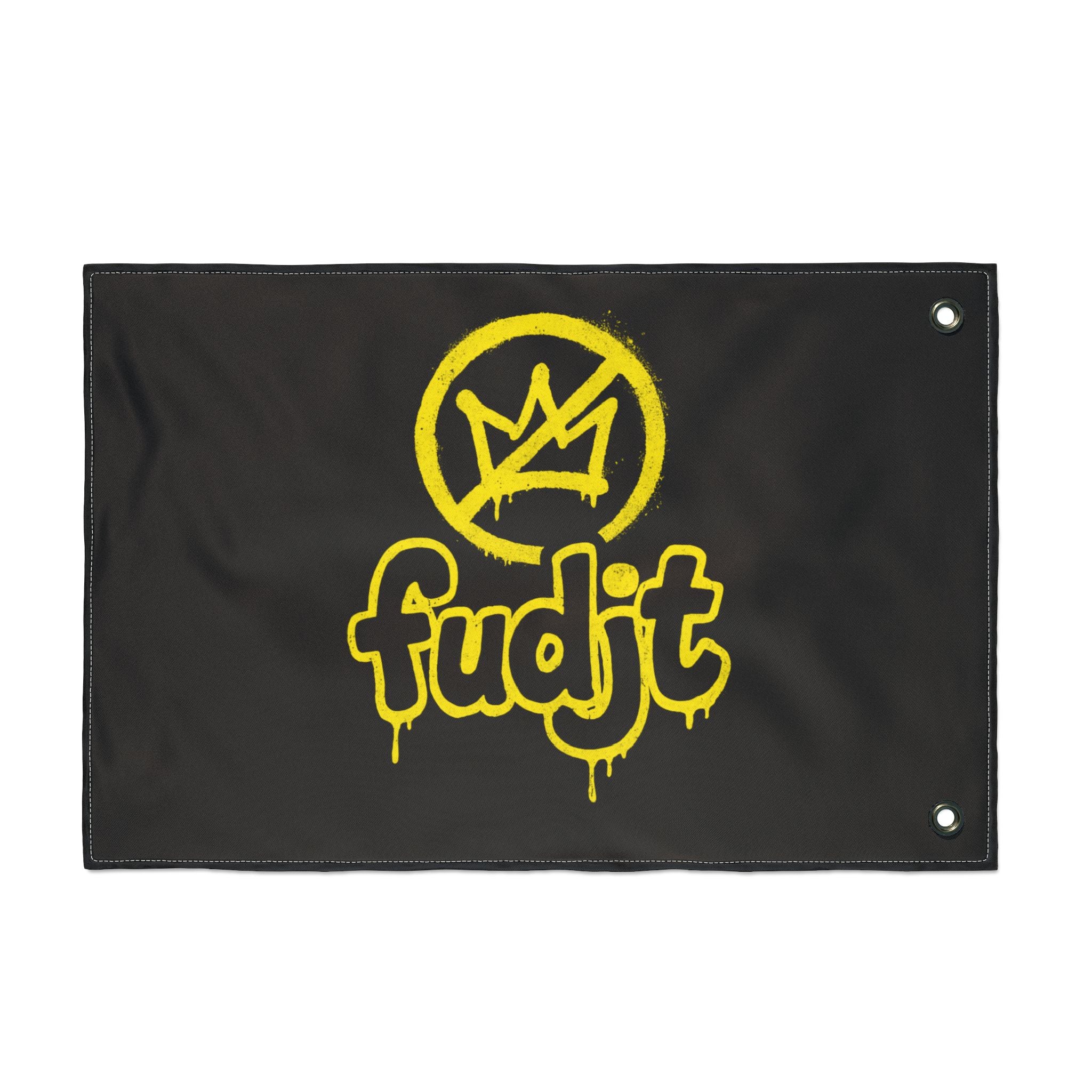 Golden fudjt No Kings Black Flag | 3 Sizes