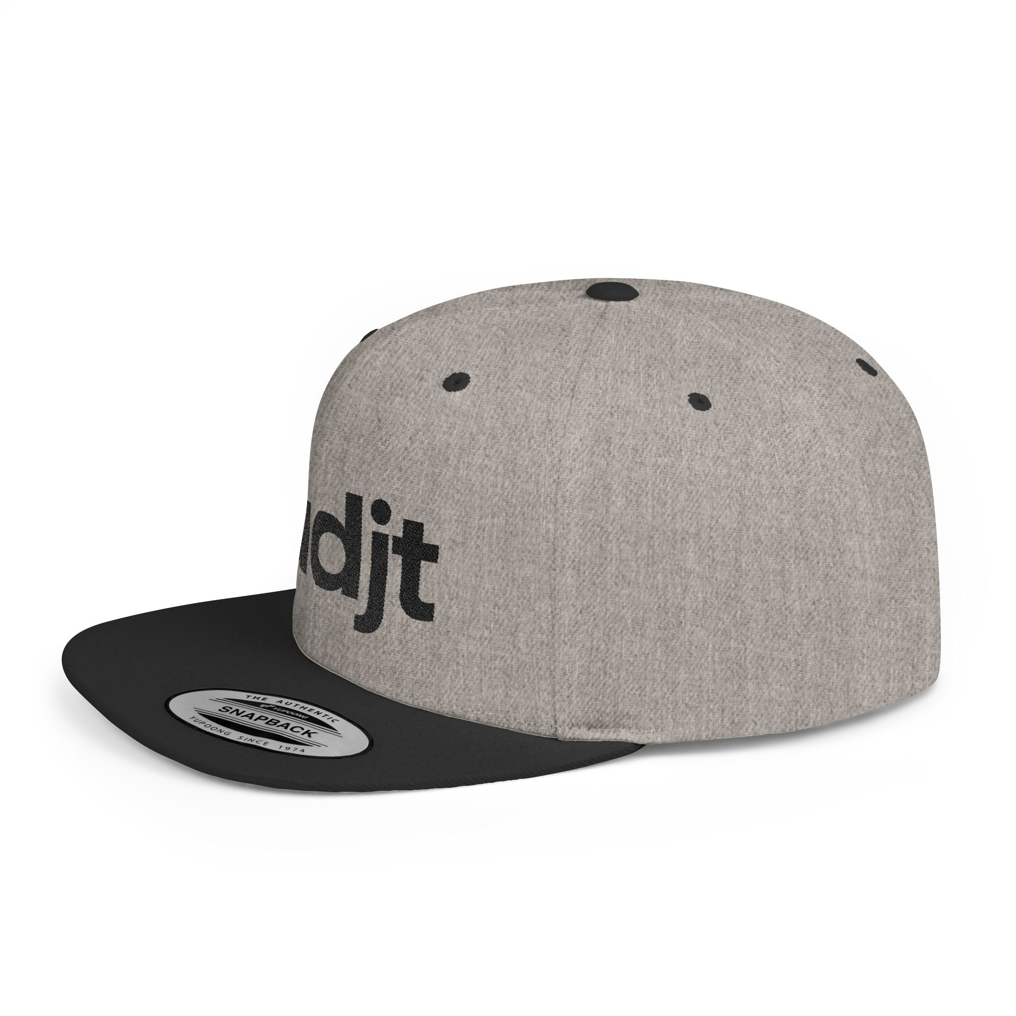 Stylish Flat Bill Snapback Black fudjt Streetwear Logo Cap | 5 Colors