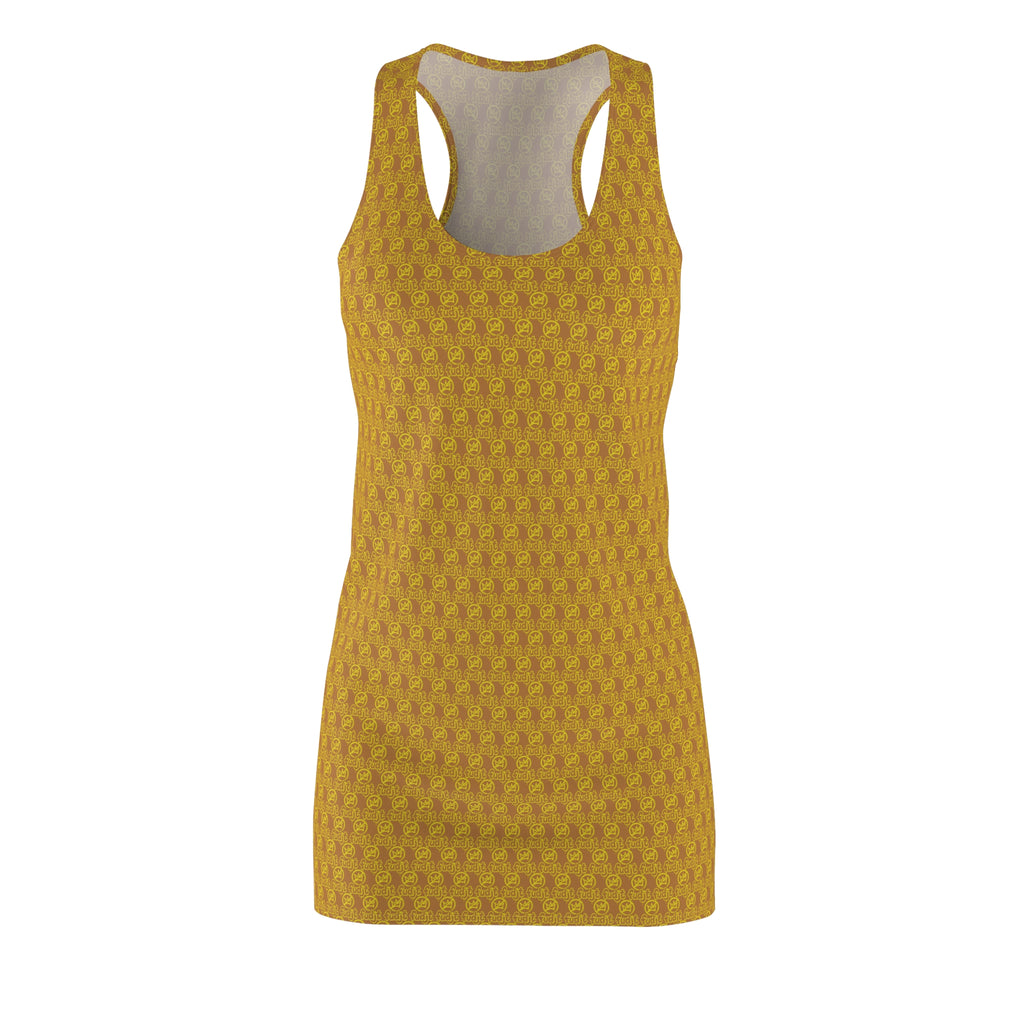 Light Brown Golden fudjt No Kings 1.25 Chic Racerback Dress