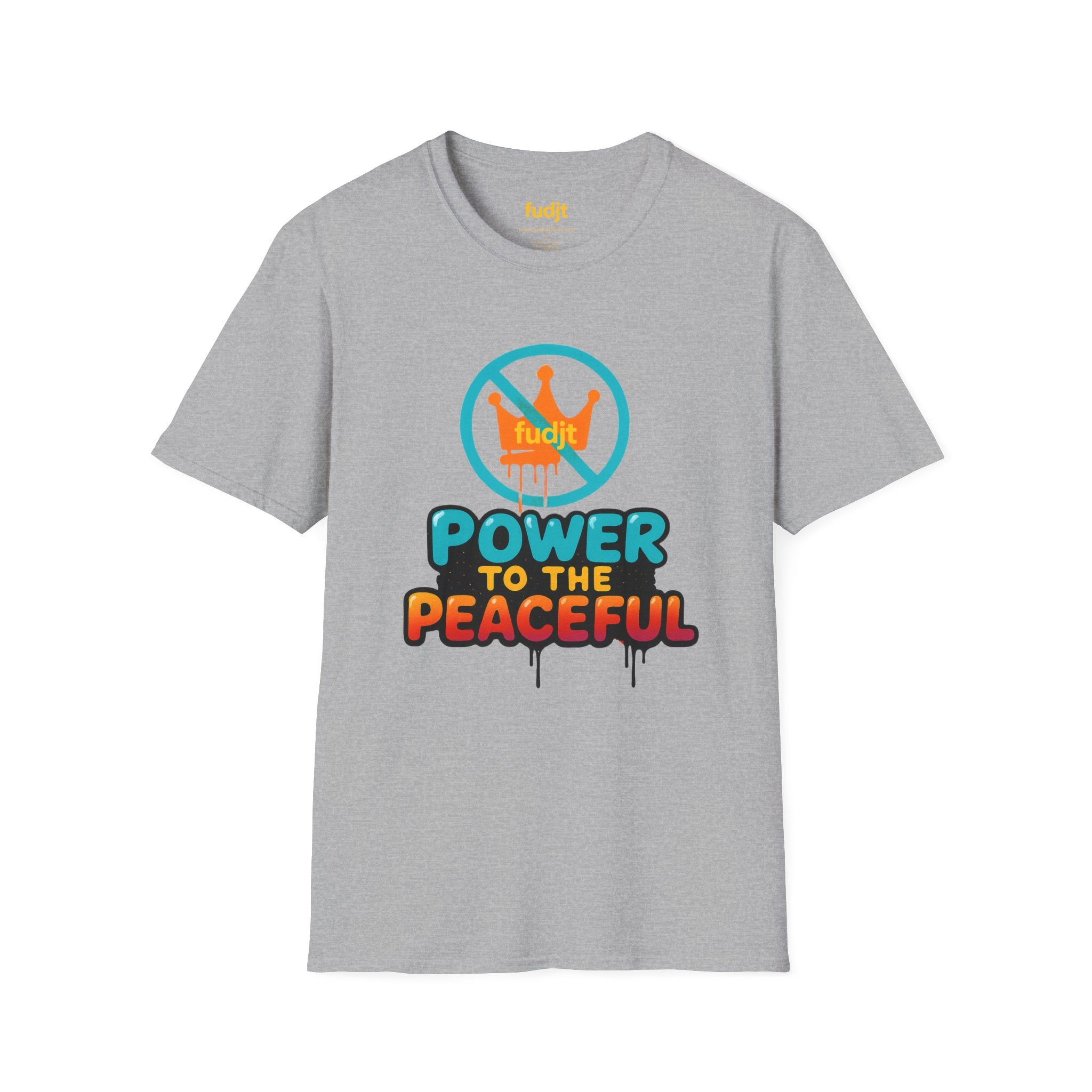 fudjt No Kings Power To The Peaceful Tee | 10 Colors