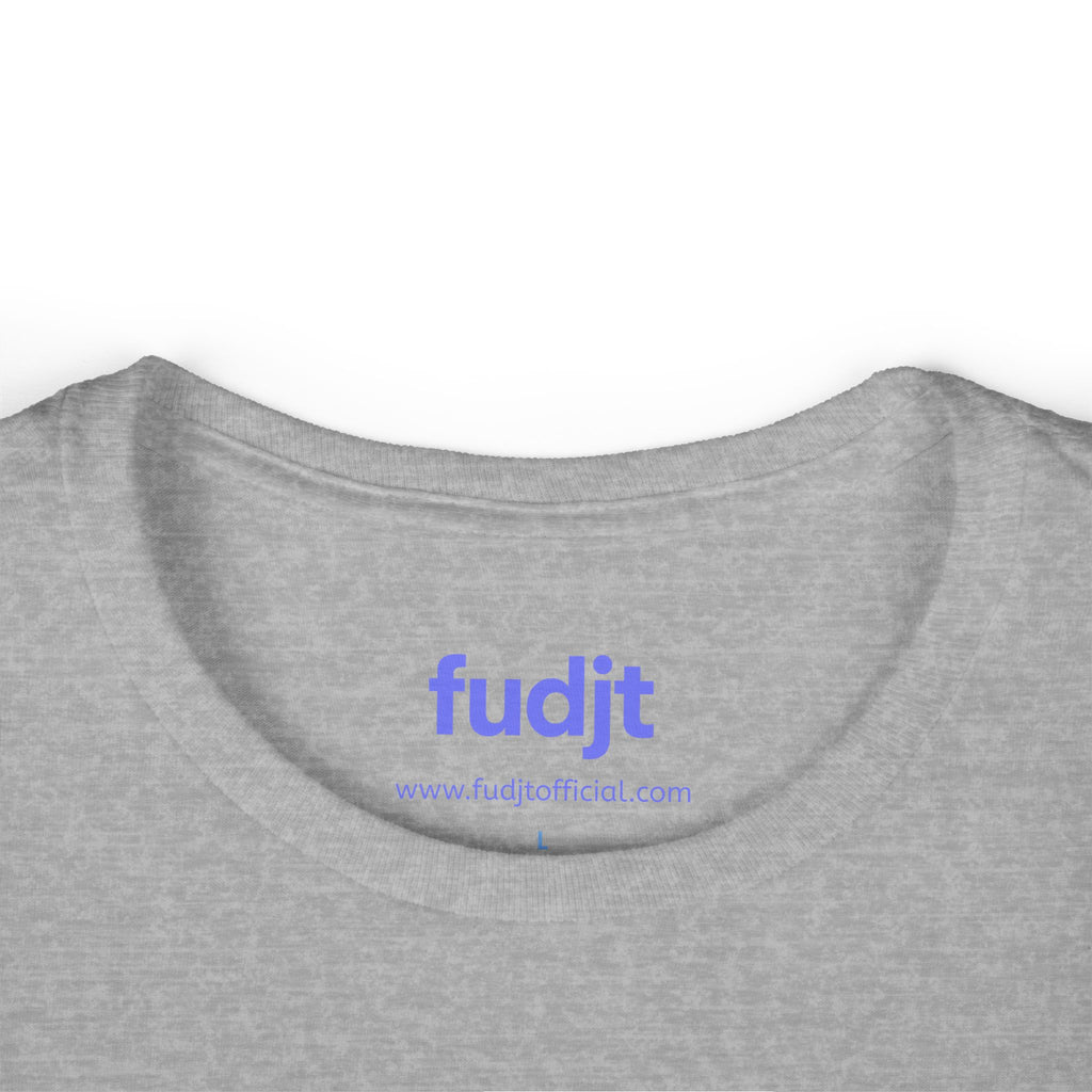 Women's Light Blue fudjt logo Comfy Stylie Tee | 12 Colors