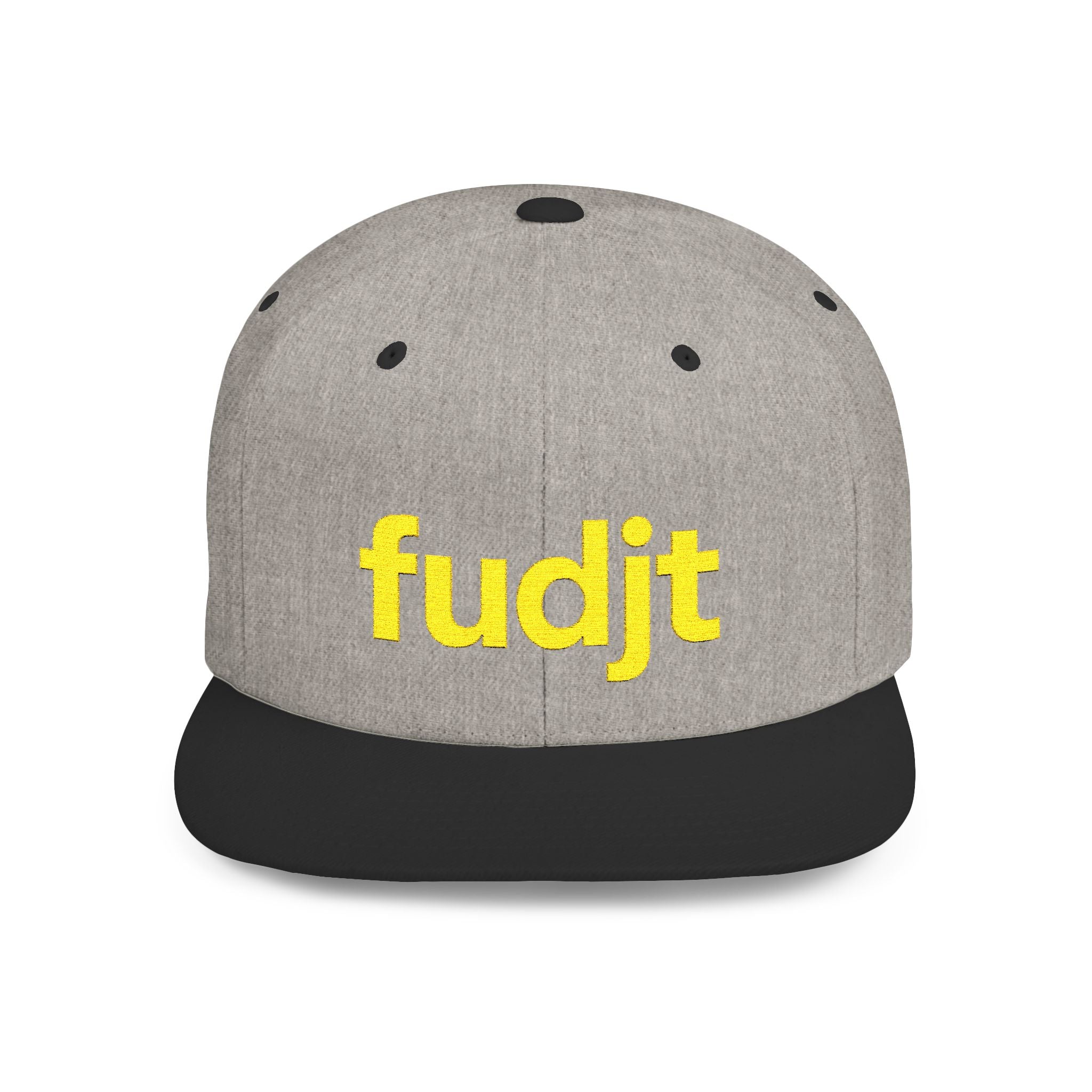 Stylish Flat Bill Snapback Gold fudjt Streetwear Logo Cap | 11 Colors