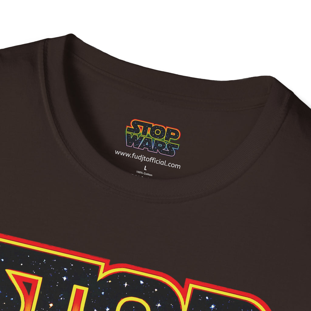 fudjt STOP WARS Everyday Tee - Retro Protest Graphic, White fudjt | 12 Colors