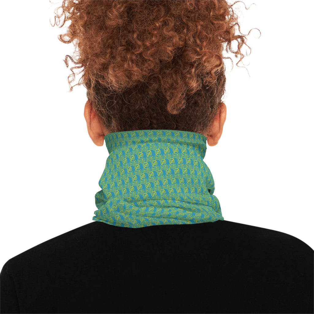 Turquoise Golden fudjt No Kings .5 Neck Gaiter