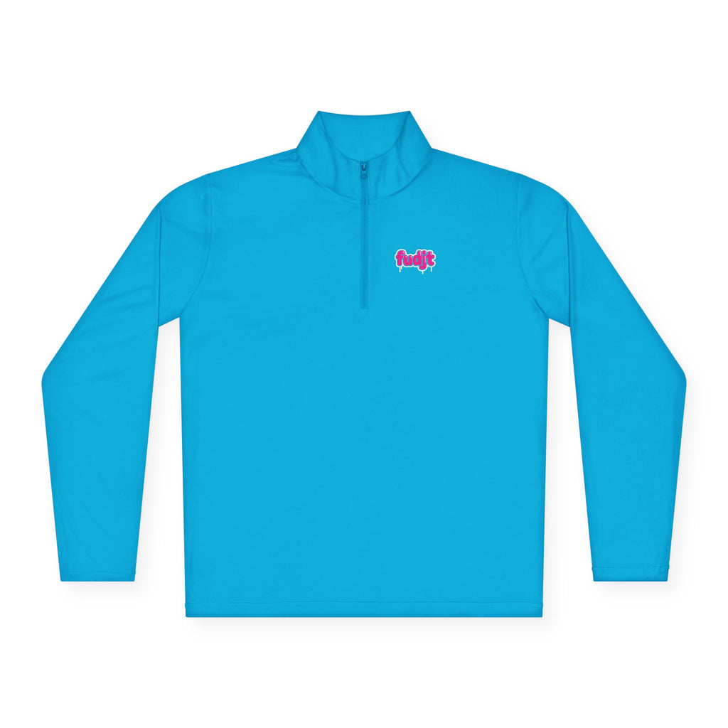 Quarter-Zip Performance Pullover | Pink Drip fudjt | Bold Backside | 7 Colors
