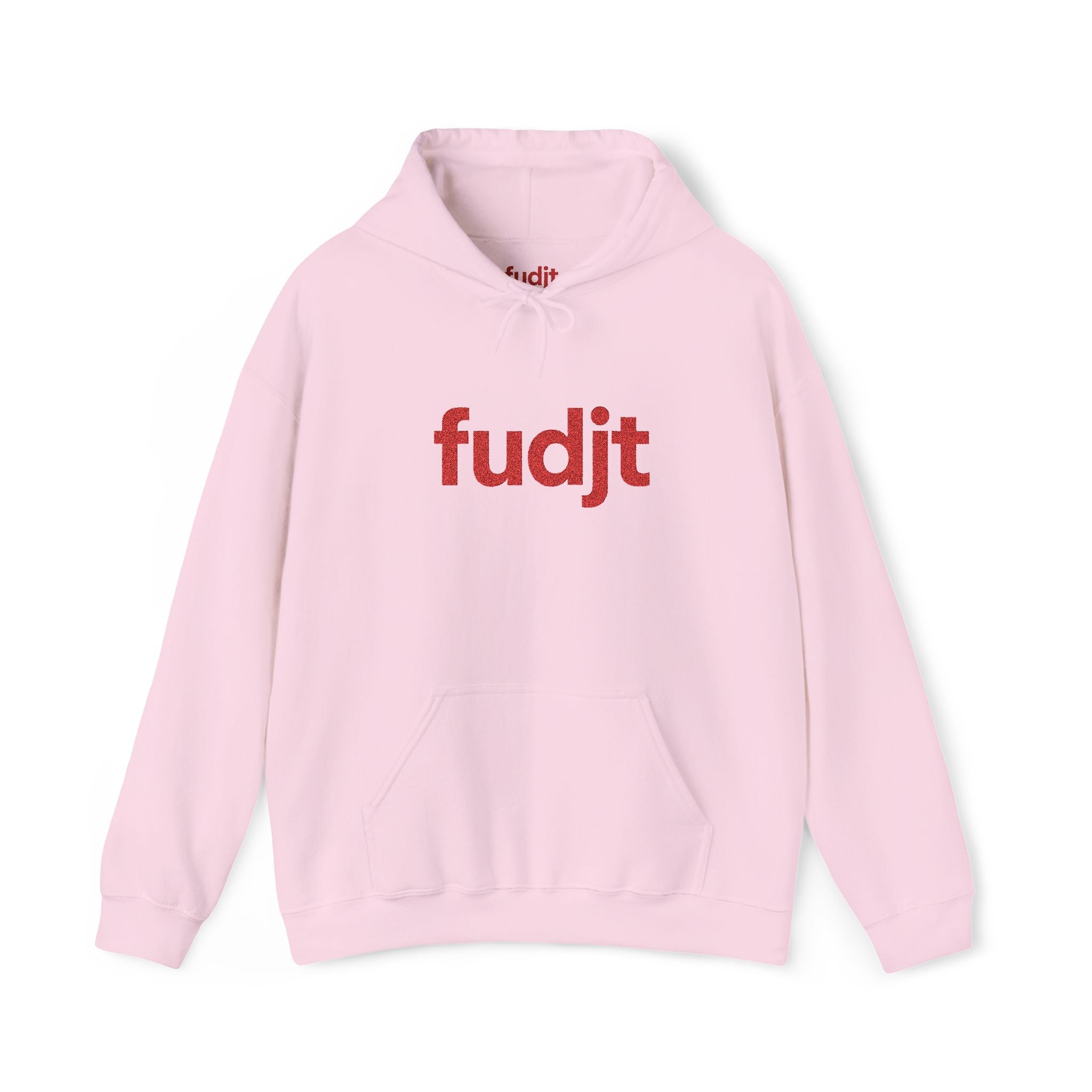 Red fudjt Embroidered Heavy Blend Hooded Sweatshirt | 15 Colors | Stand For Something.