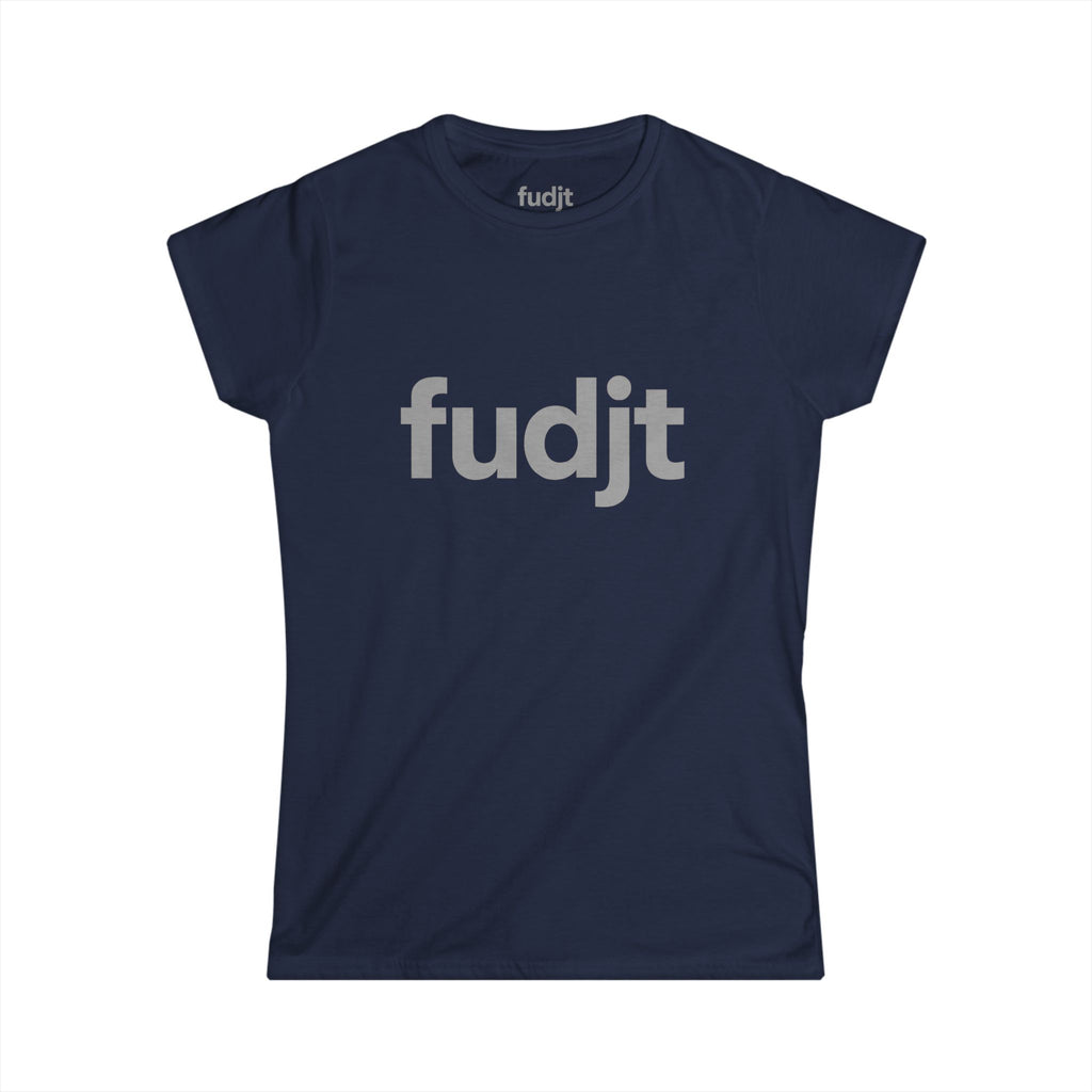Women's Gray fudjt logo Comfy Stylie Tee | 12 Colors
