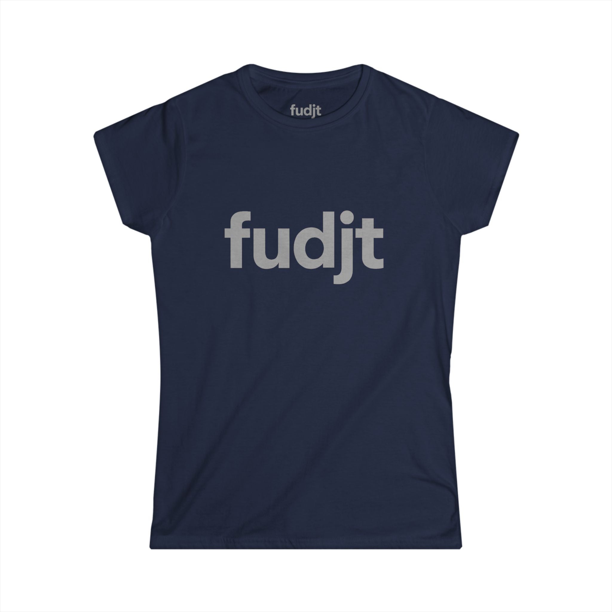 Women's Gray fudjt logo Comfy Stylie Tee | 12 Colors