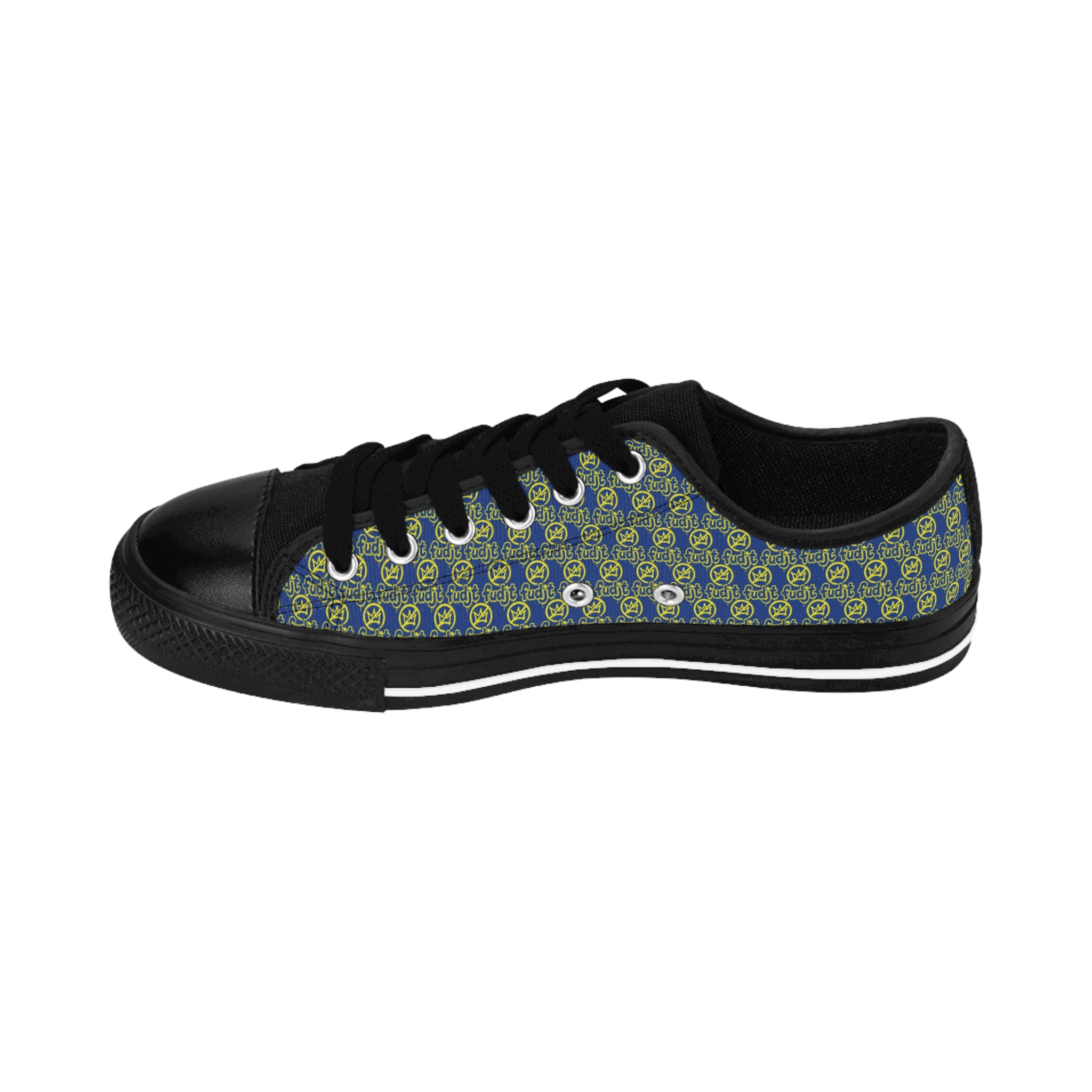 Dark Blue Golden fudjt No Kings Street Style Sneakers | Women & Girls All Over .5 Low Top