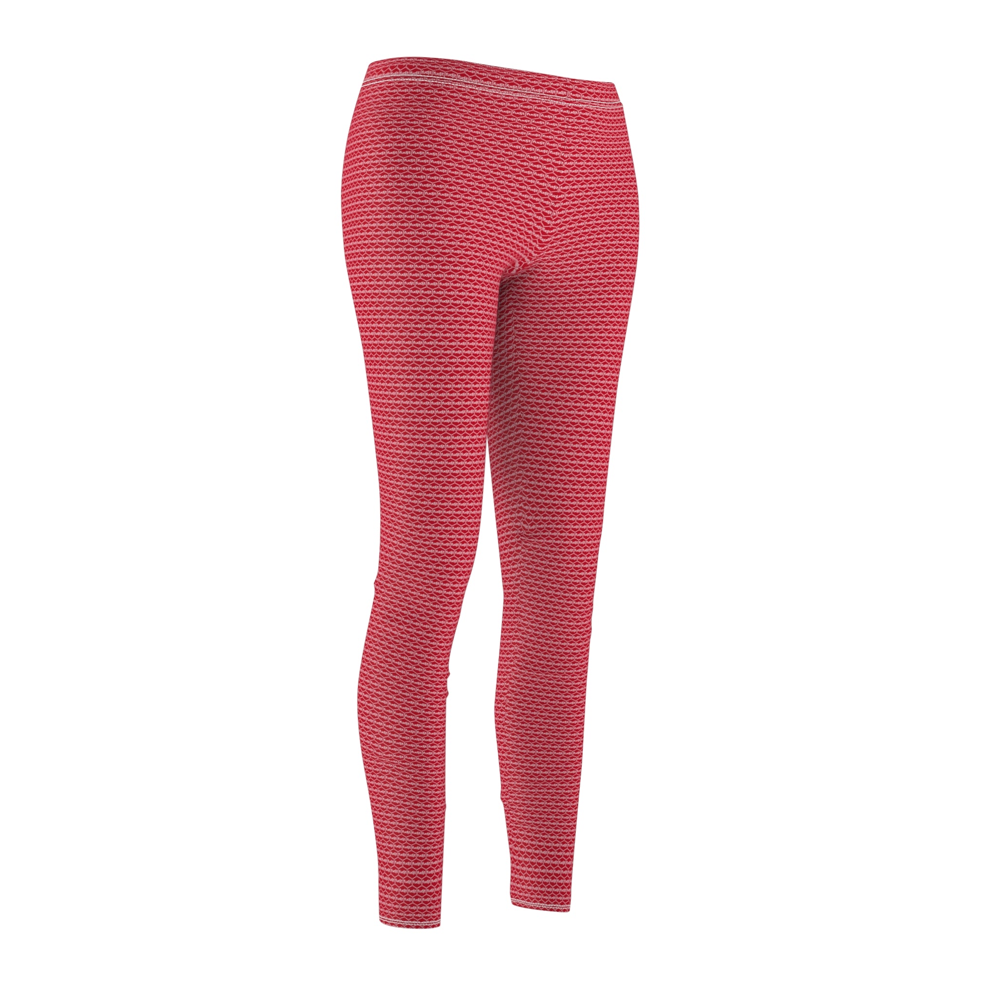 Dark Red fudjt Unbroken Chain .5 Casual Leggings