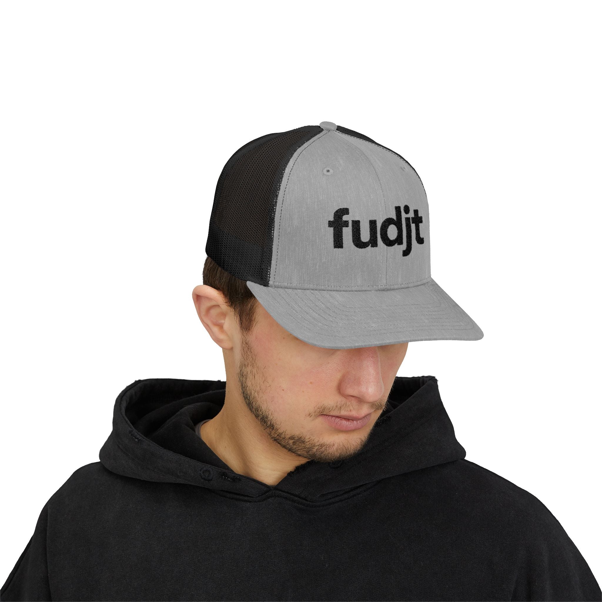 Black fudjt logo Snapback Trucker Cap | 6 Colors
