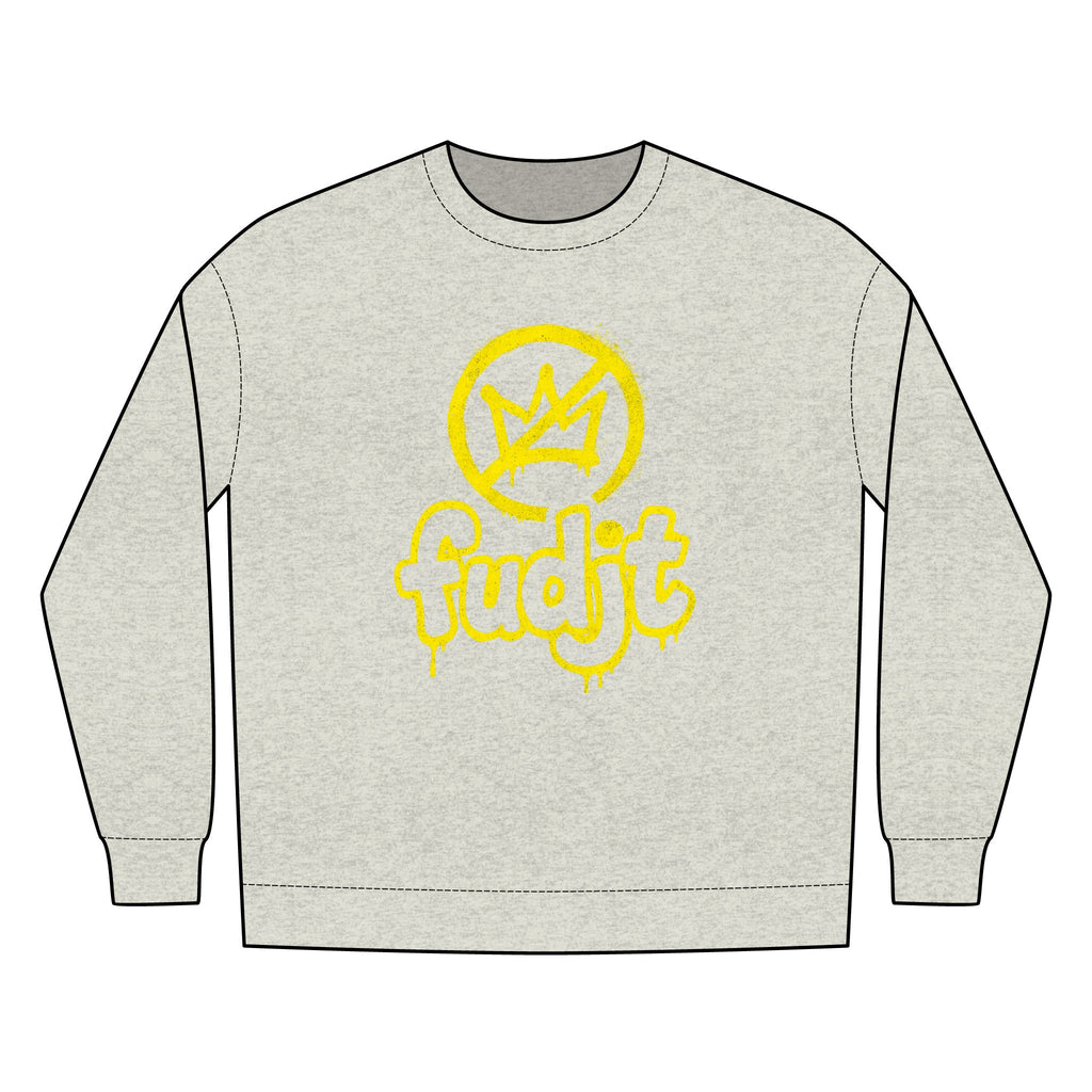 Golden fudjt No Kings Fleece Crewneck Sweatshirt | 8 Colors