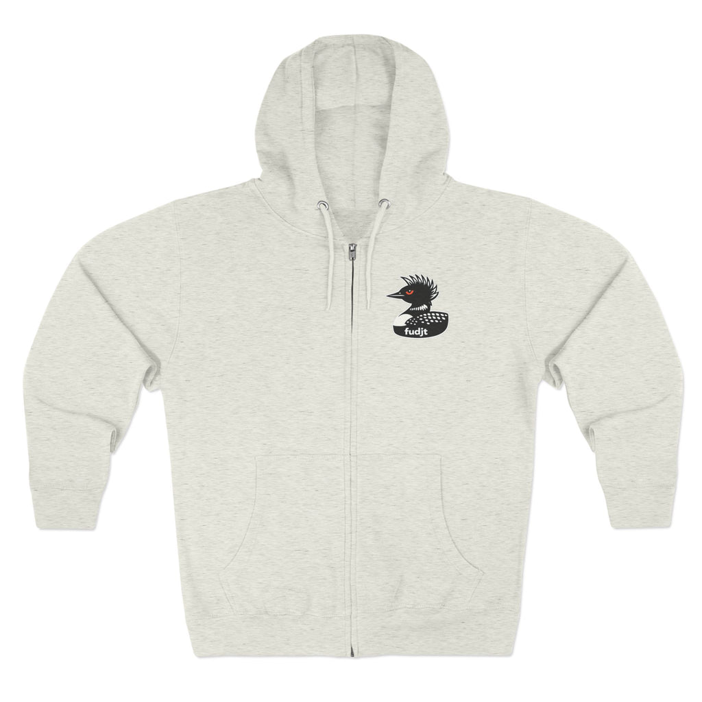 fudjt Rebel Loon Decoy Zip Hoodie | Front & Back Graphic | 9 Colors