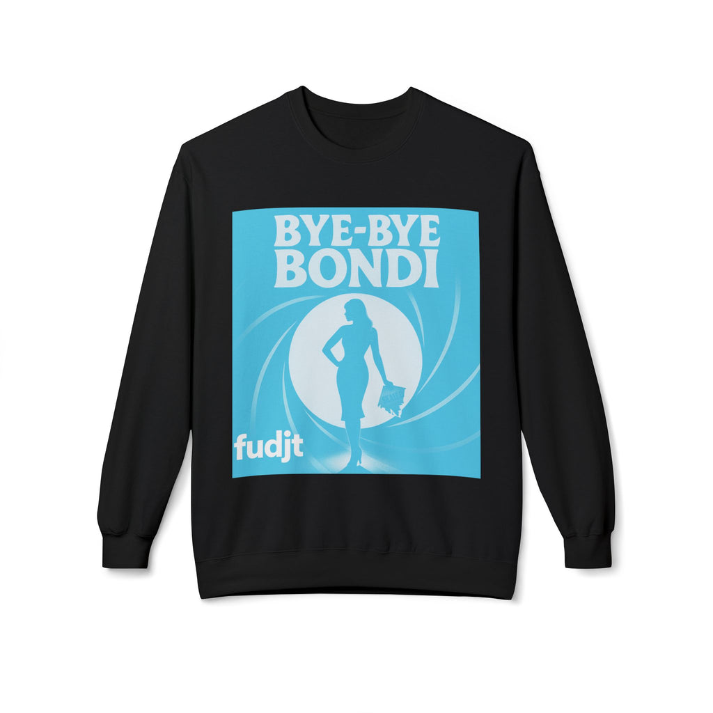 BYE-BYE BONDI | Blue Smoke Screen Retro fudjt Crewneck Sweatshirt | 14 Colors