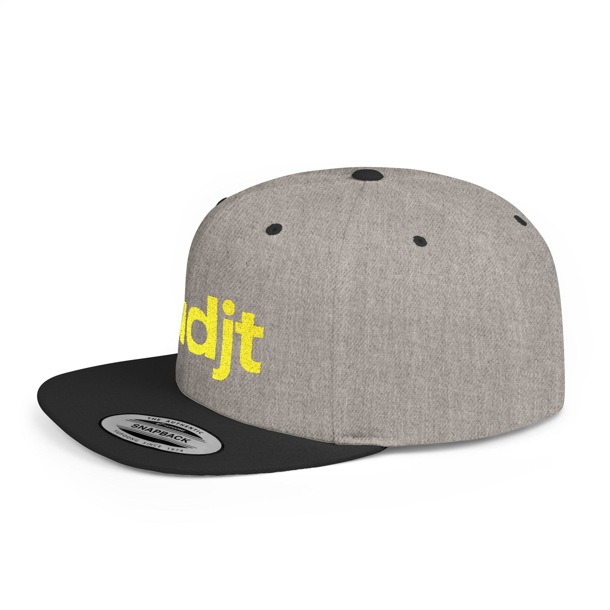 Stylish Flat Bill Snapback Gold fudjt Streetwear Logo Cap | 11 Colors
